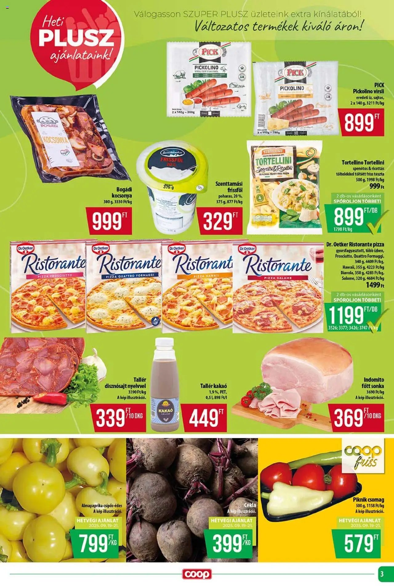 COOP újság 2025.09.18. Tisza - Szuper Plusz (2025-09-18 - 2025-09-24)