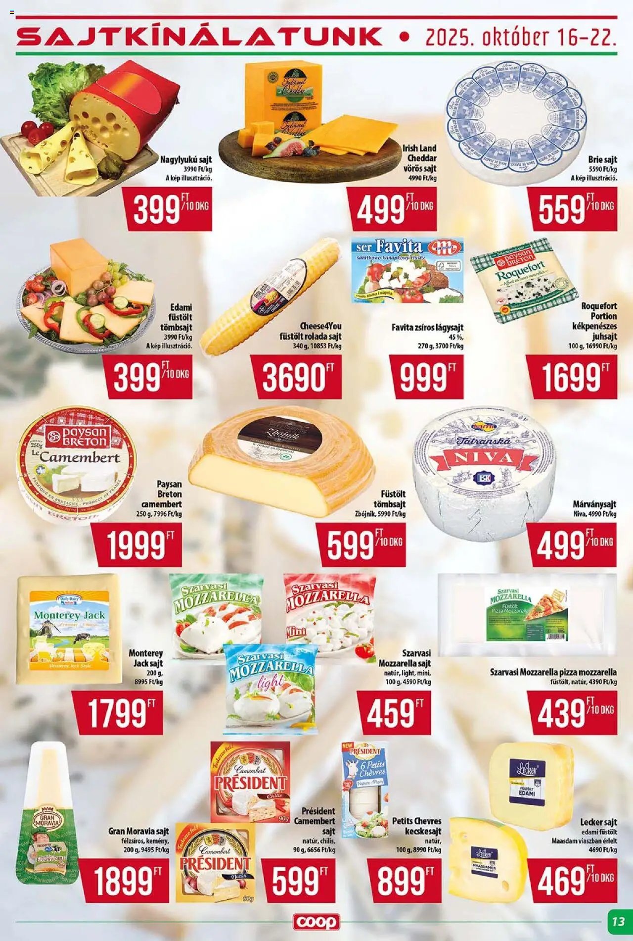 COOP újság 2025.10.16. Tisza - Szuper Plusz (2025-10-16 - 2025-10-22)