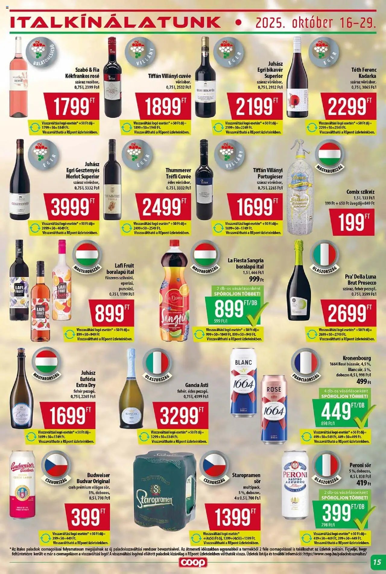 COOP újság 2025.10.16. Tisza - Szuper Plusz (2025-10-16 - 2025-10-22)