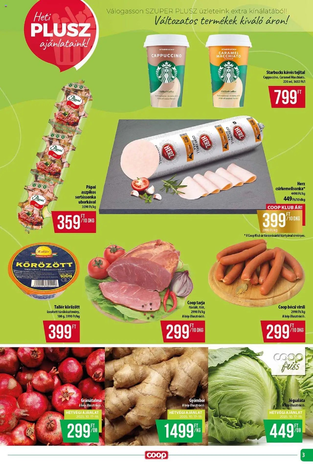 COOP újság 2025.10.16. Tisza - Szuper Plusz (2025-10-16 - 2025-10-22)