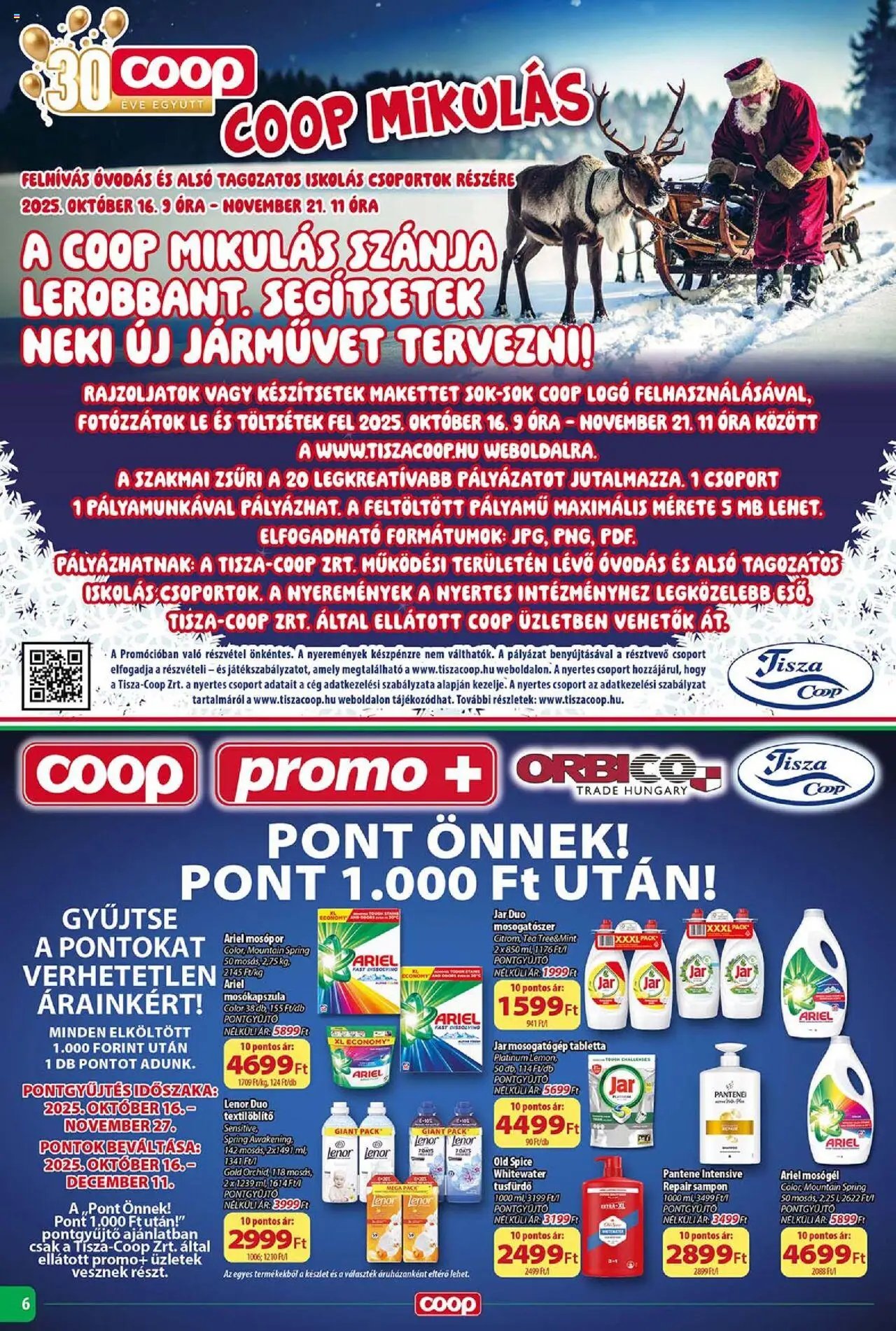 COOP újság 2025.10.16. Tisza - Szuper Plusz (2025-10-16 - 2025-10-22)