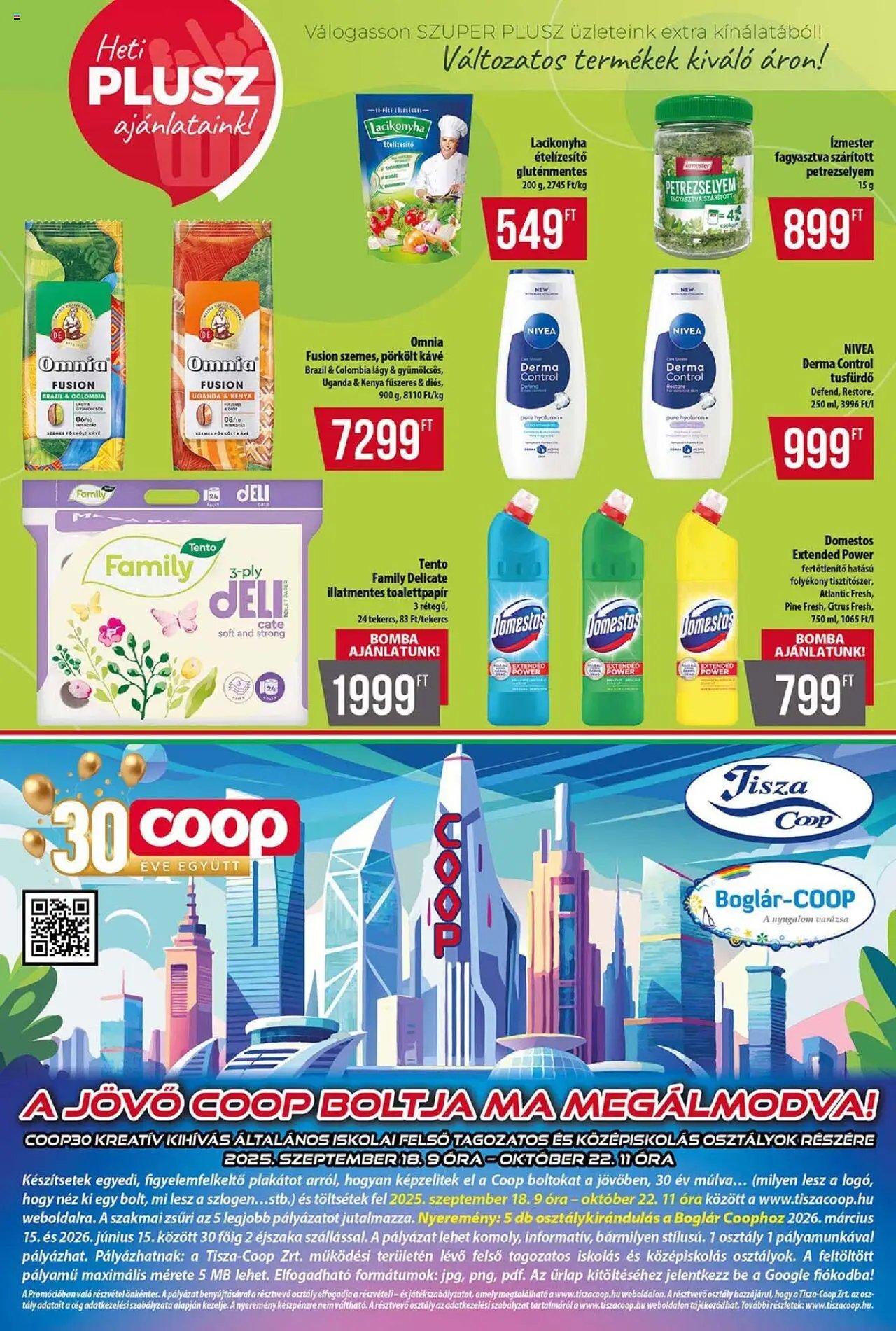 COOP újság 2025.10.16. Tisza - Szuper Plusz (2025-10-16 - 2025-10-22)
