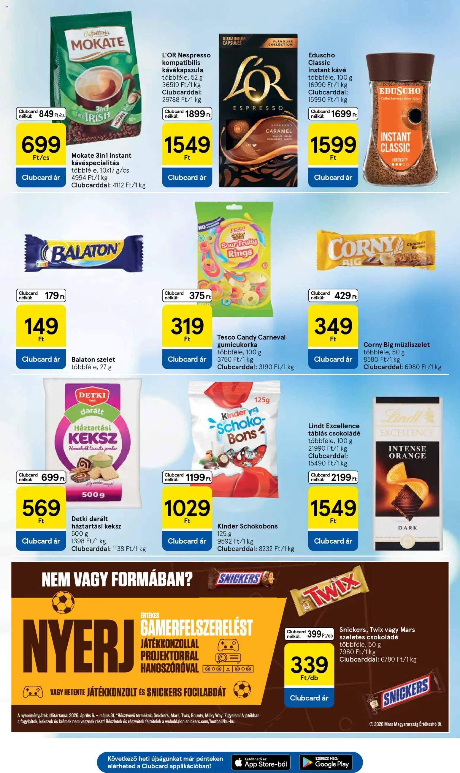 Tesco újság 2026.04.29. Tesco aktuális akciós újság (2026-04-29 - 2026-05-06)