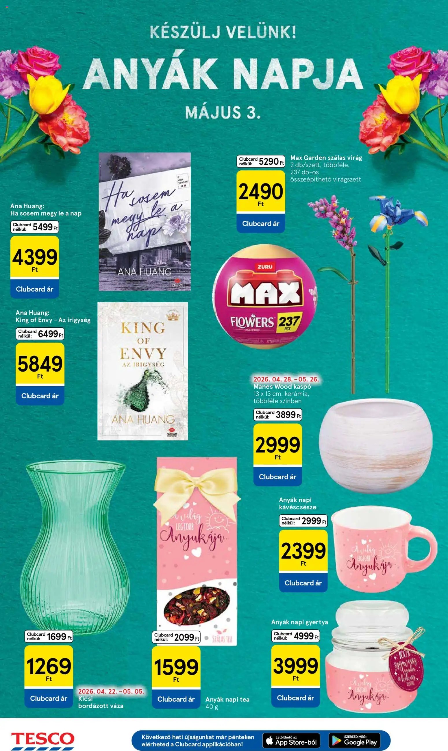 Tesco újság 2026.04.29. Tesco aktuális akciós újság (2026-04-29 - 2026-05-06)