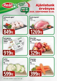Reál újság 2026.09.16. Reál Bevásárló hétvége - Kelet Magyarország