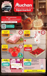Auchan újság 2026.04.30. Auchan akciós újság Debrecen (2026-04-30 - 2026-05-06)
