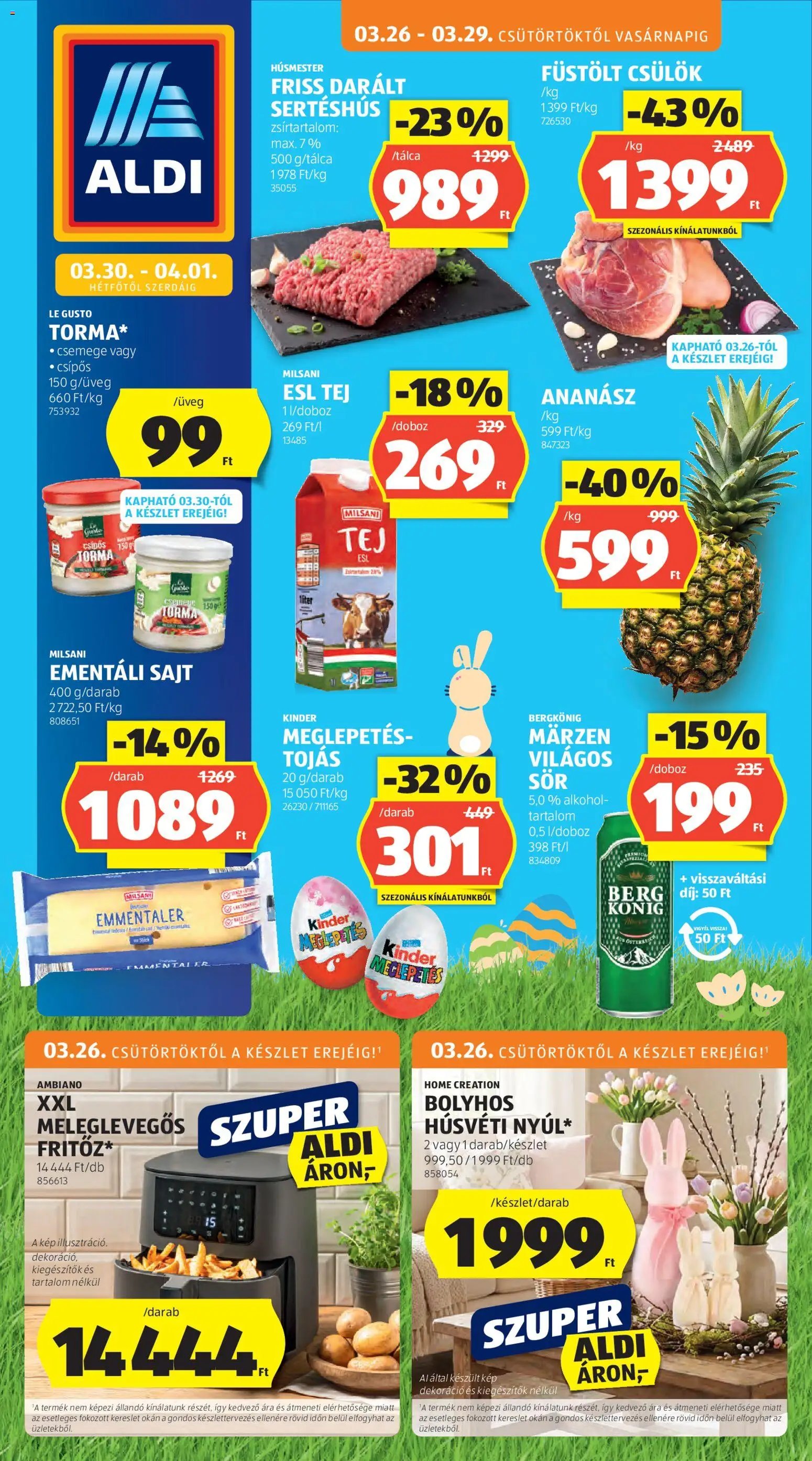Aldi újság 2026.03.26. Aldi akciós újság (2026-03-26 - 2026-04-01)