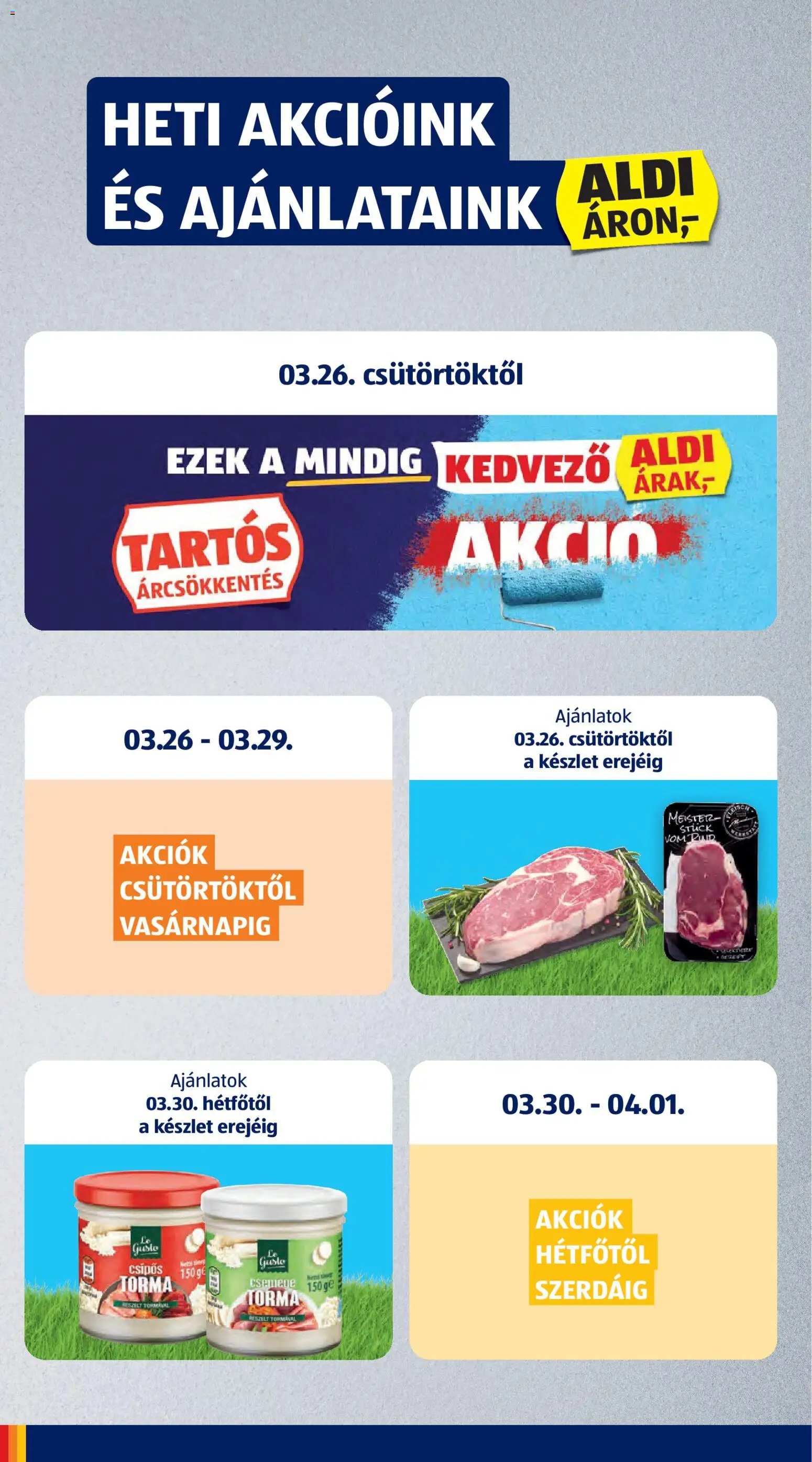 Aldi újság 2026.03.26. Aldi akciós újság (2026-03-26 - 2026-04-01)