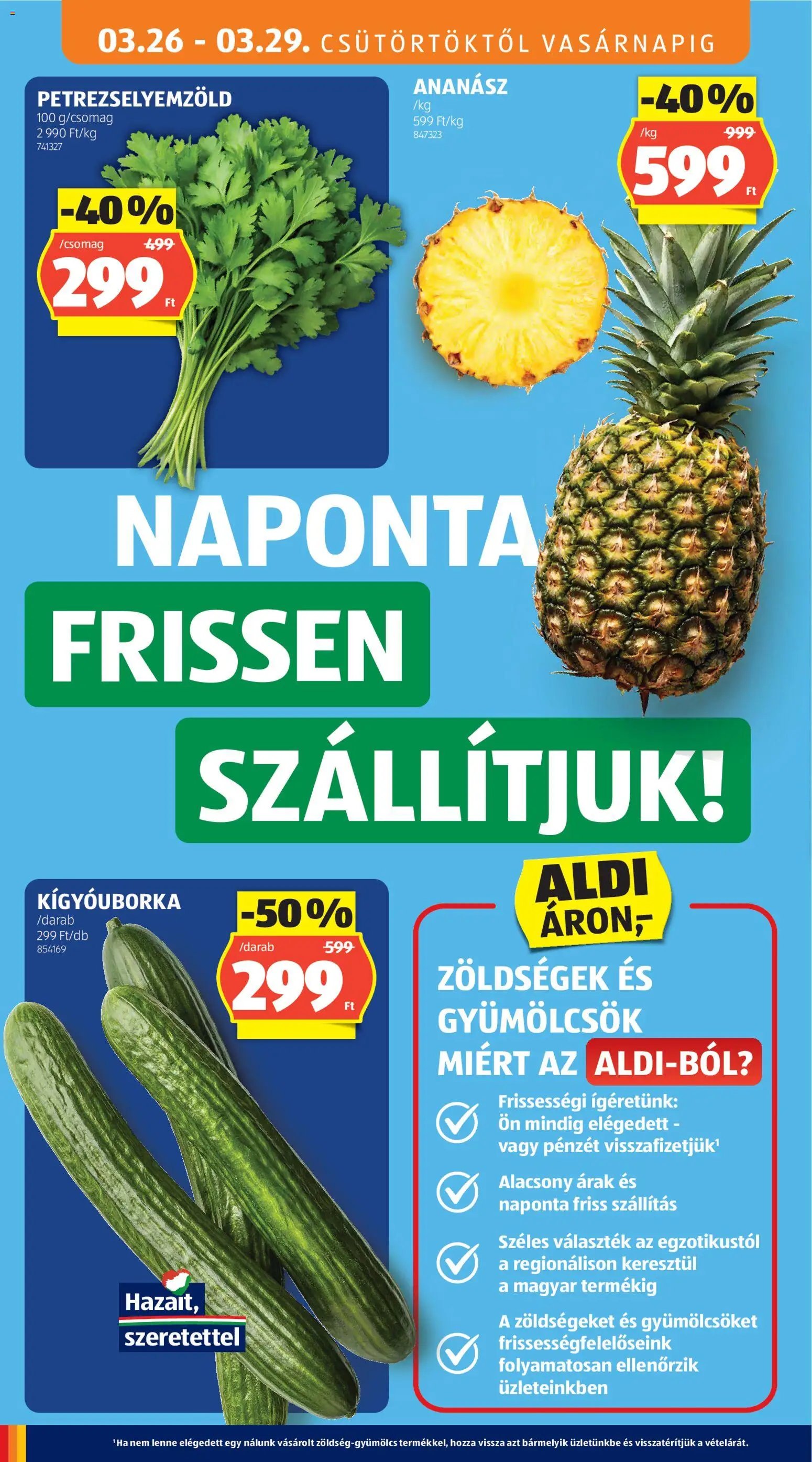 Aldi újság 2026.03.26. Aldi akciós újság (2026-03-26 - 2026-04-01)