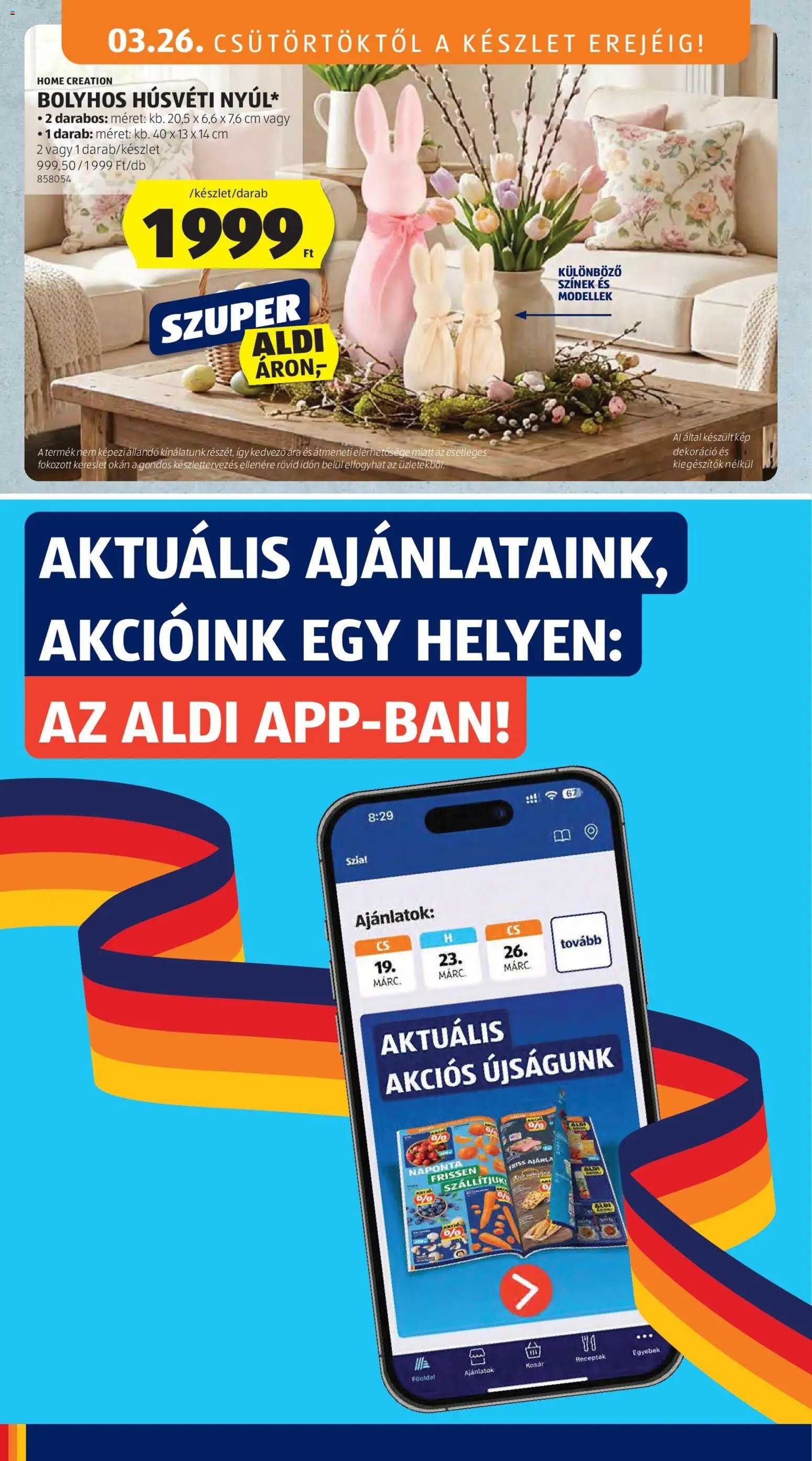 Aldi újság 2026.03.26. Aldi akciós újság (2026-03-26 - 2026-04-01)