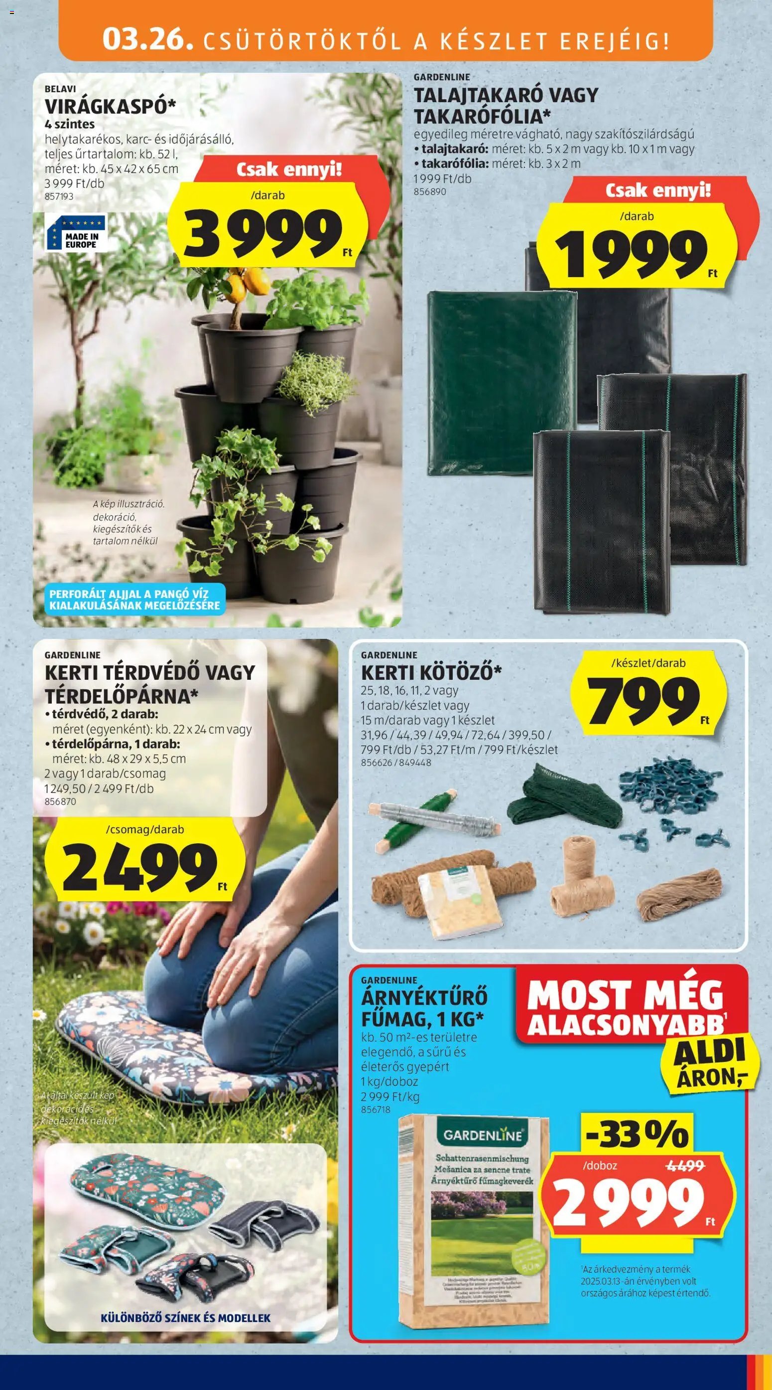 Aldi újság 2026.03.26. Aldi akciós újság (2026-03-26 - 2026-04-01)