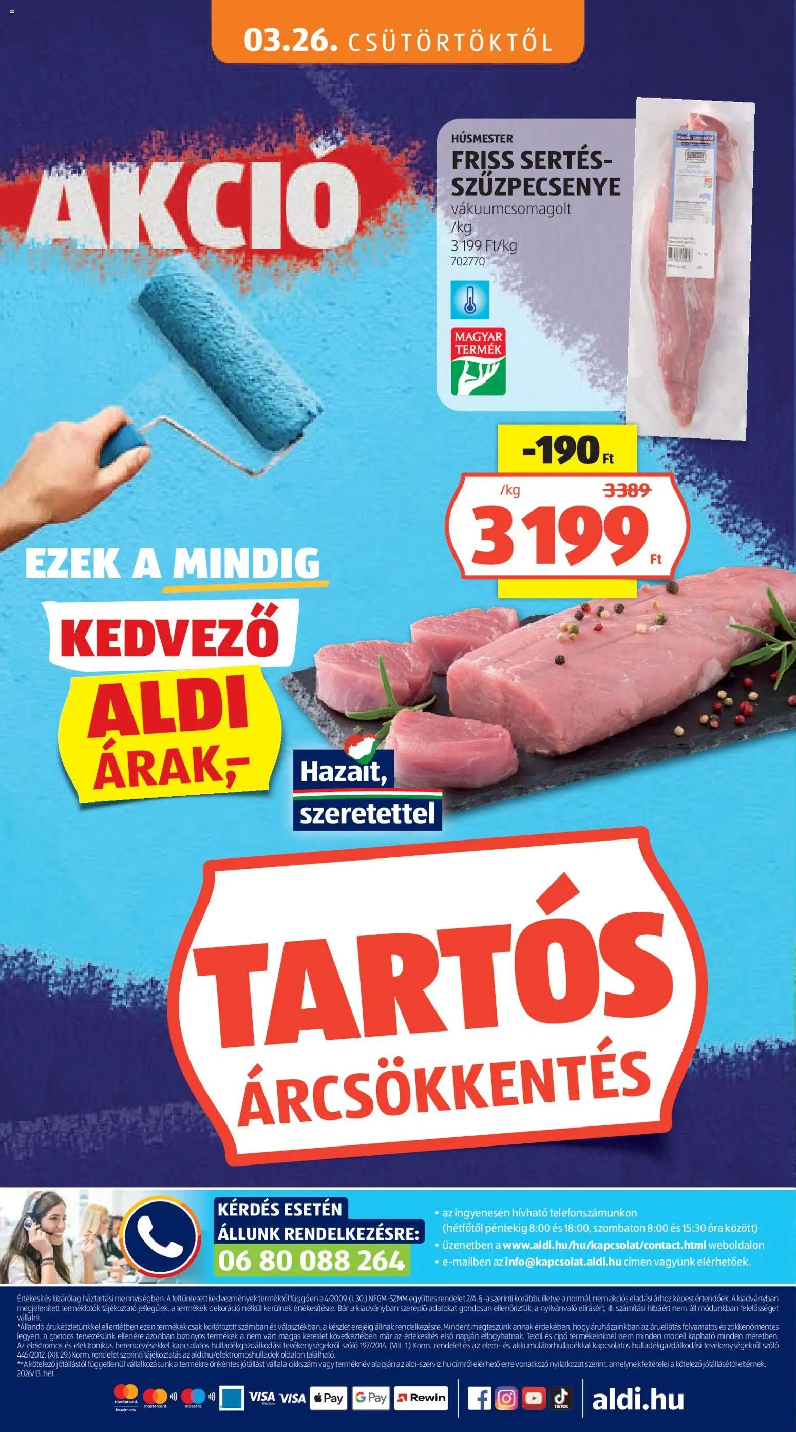 Aldi újság 2026.03.26. Aldi akciós újság (2026-03-26 - 2026-04-01)