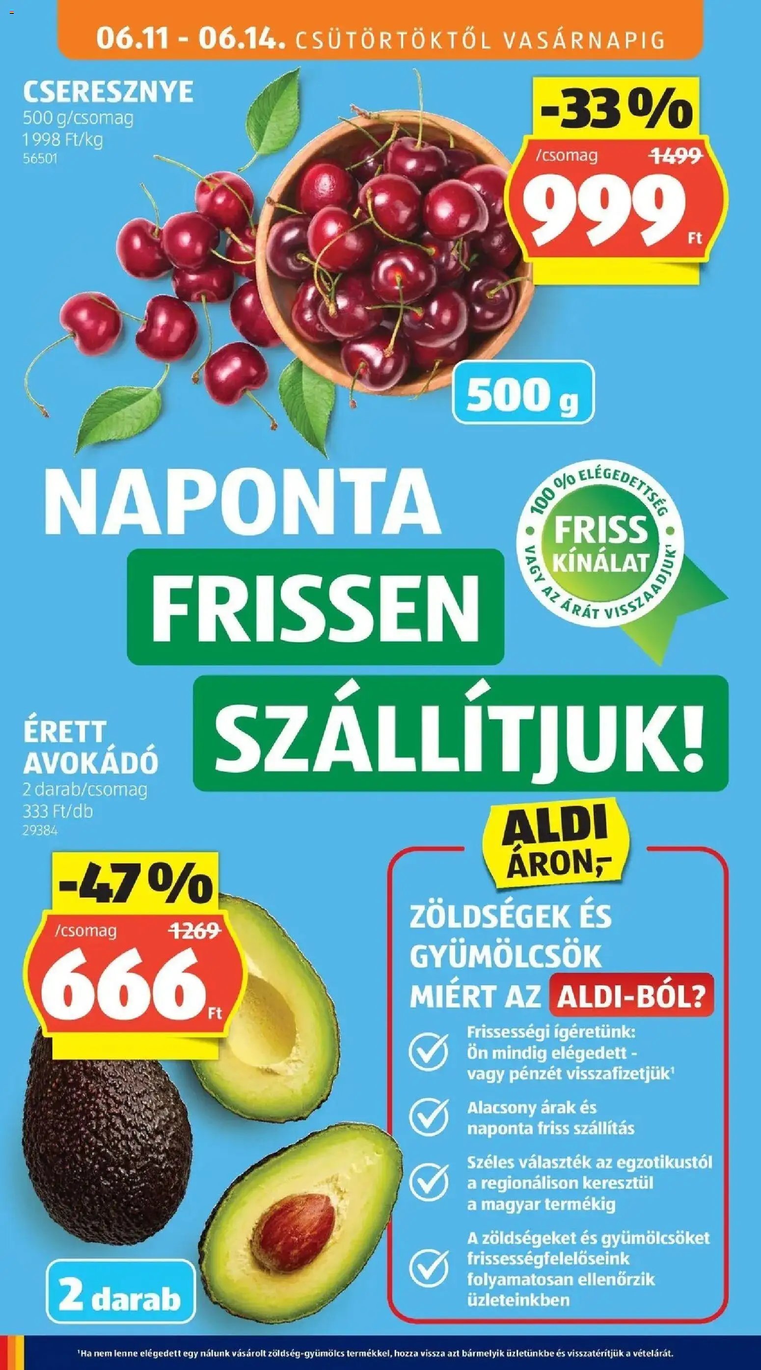 Aldi újság 2026.06.11. Aldi aktuális akciós újság