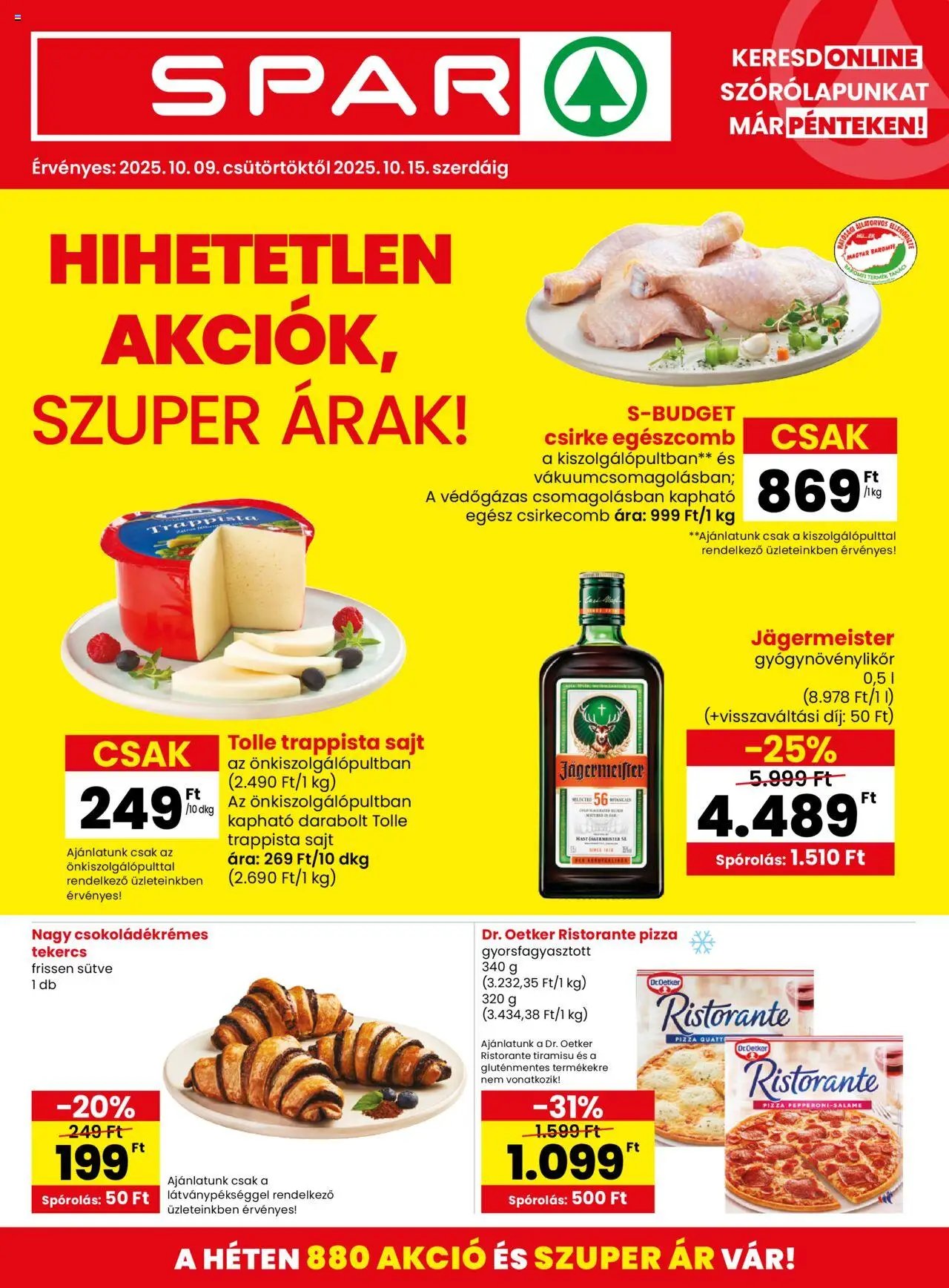 Spar újság 2025.10.09. Akciós újság Spar (2025-10-09 - 2025-10-15)