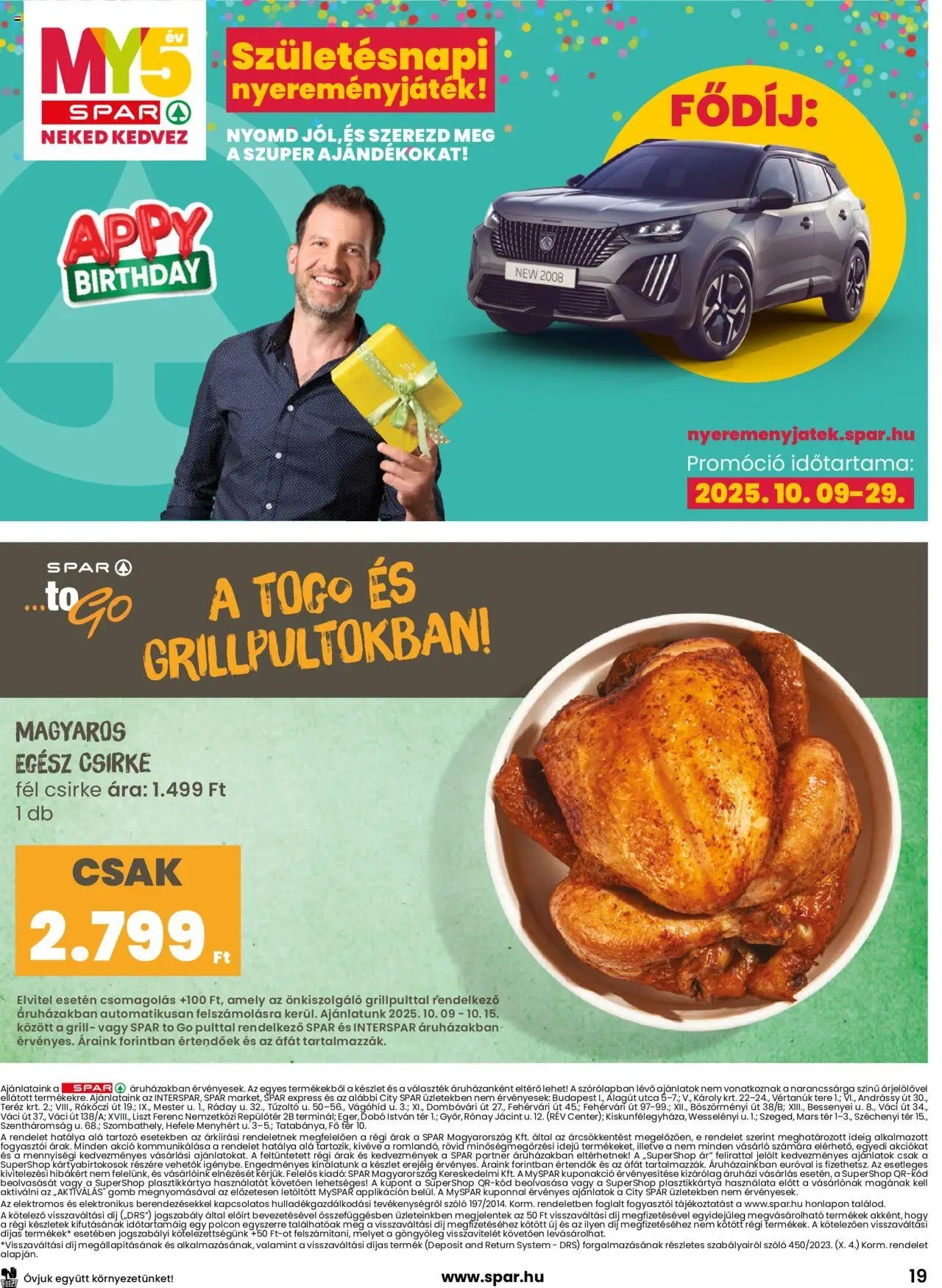 Spar újság 2025.10.09. Akciós újság Spar (2025-10-09 - 2025-10-15)