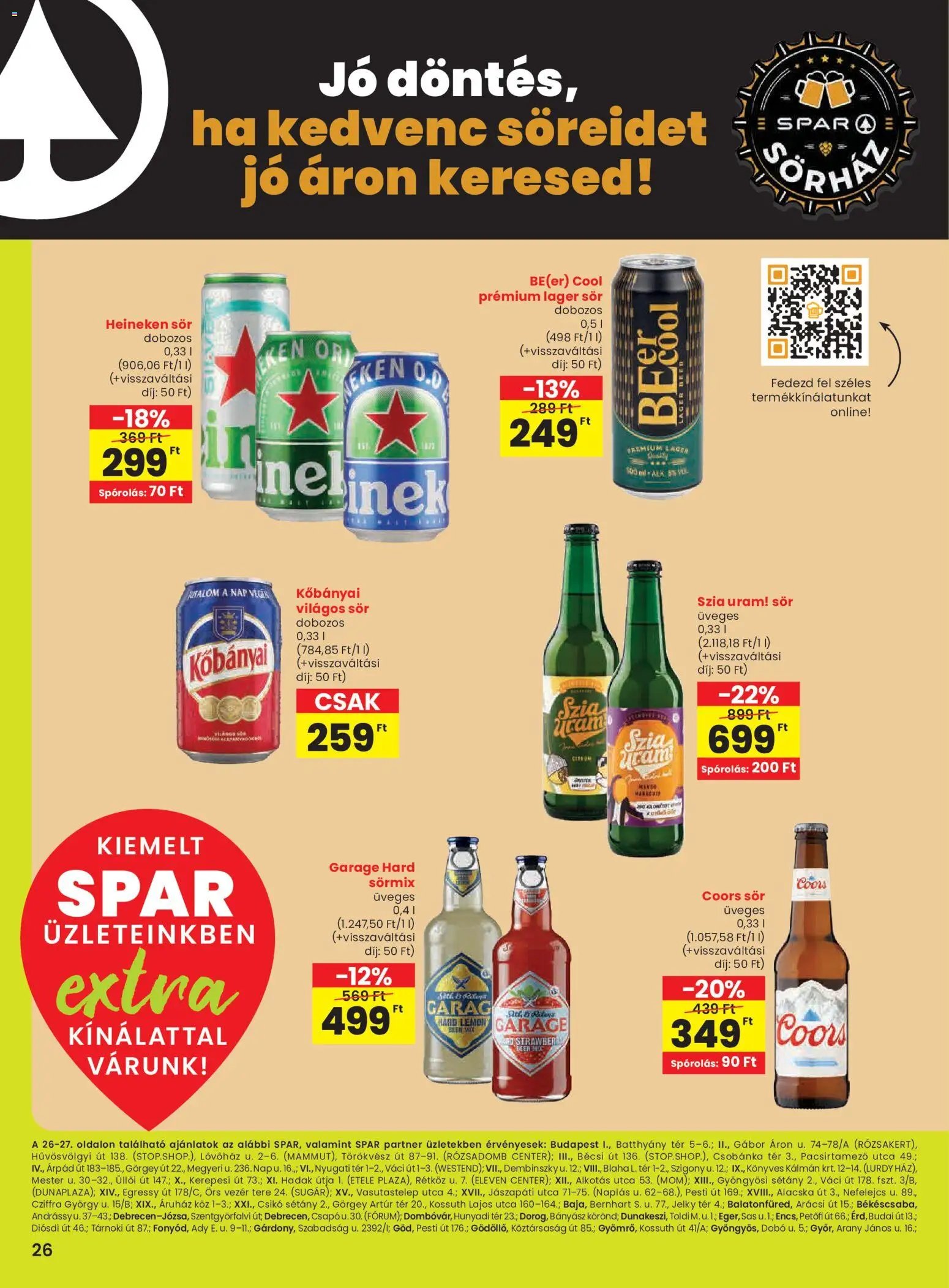 Spar újság 2026.01.02. Extra ajánlat (2026-01-02 - 2026-01-07)