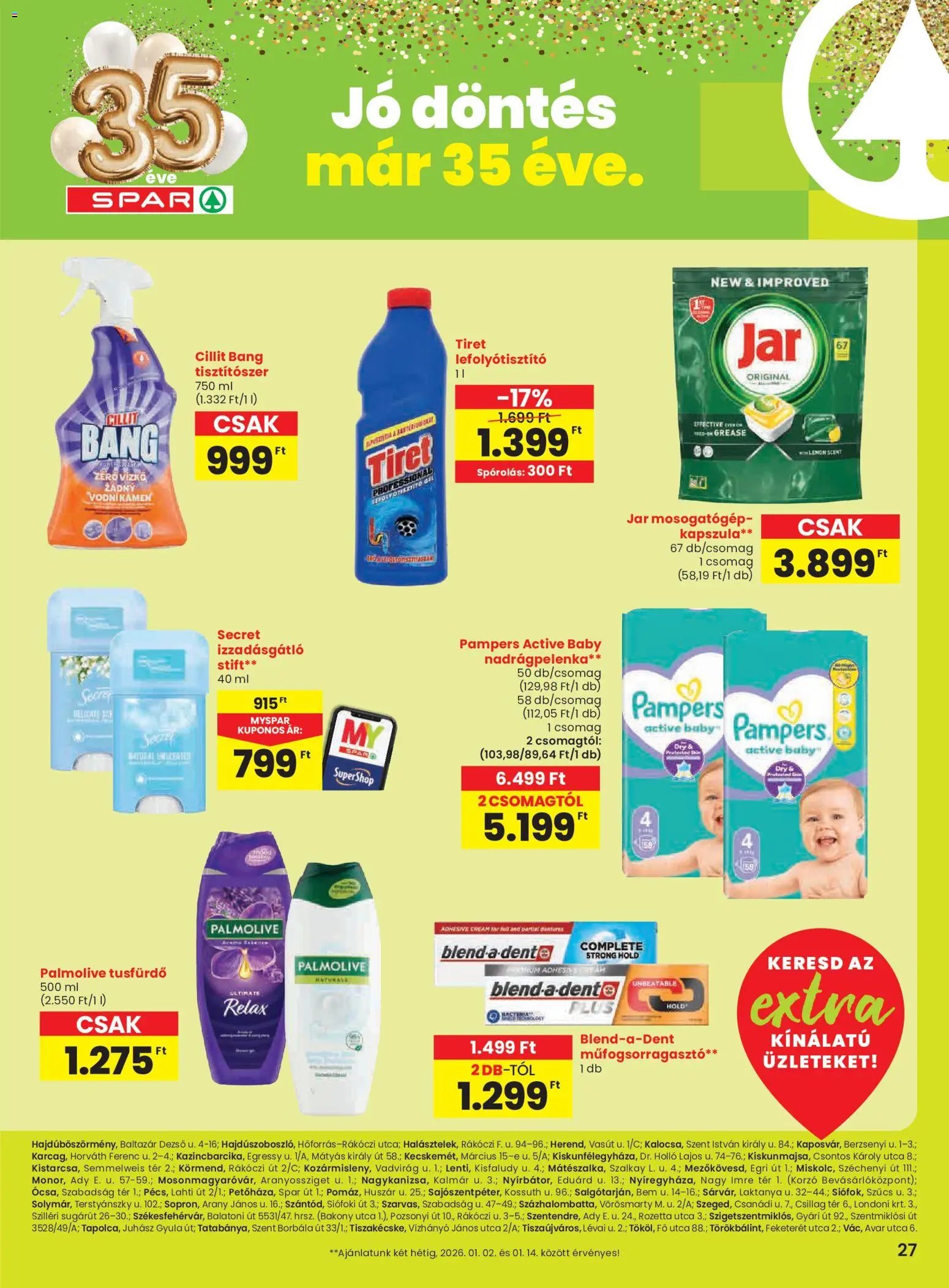 Spar újság 2026.01.02. Extra ajánlat (2026-01-02 - 2026-01-07)