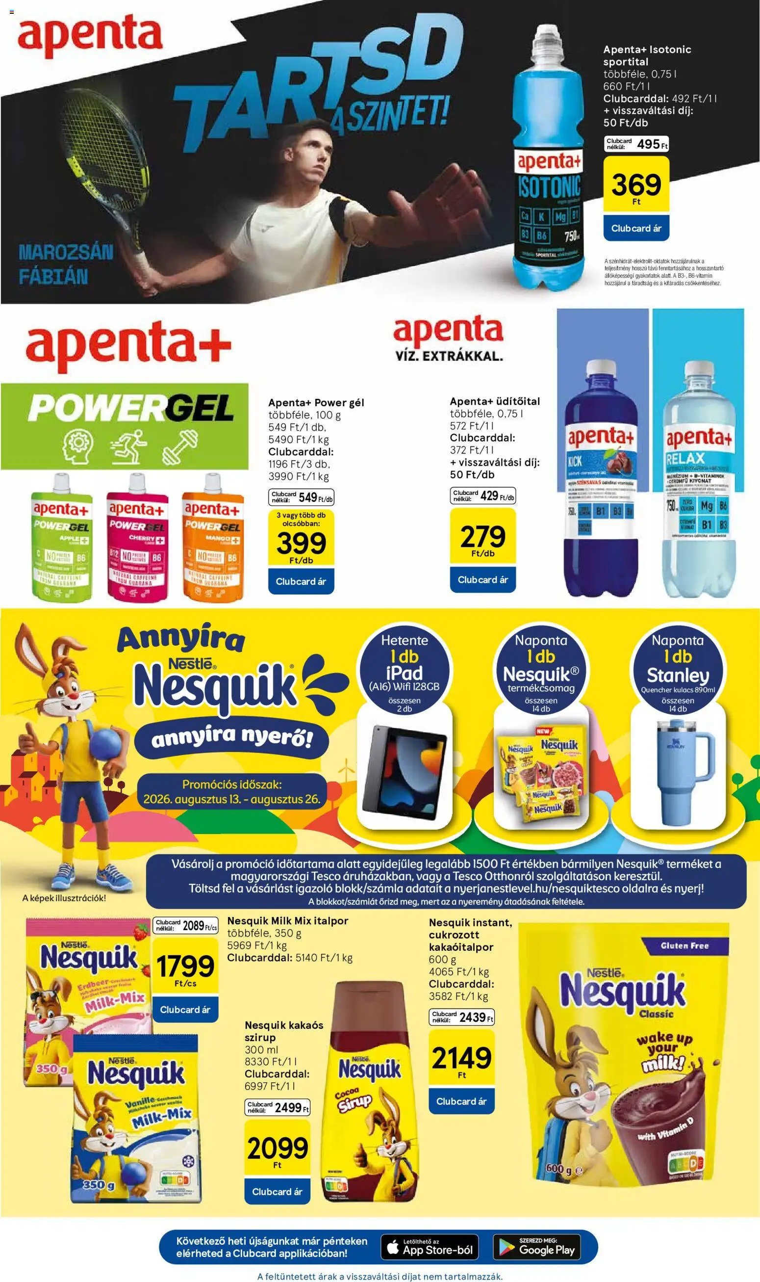 Tesco újság 2026.08.13. Tesco aktuális akciós újság