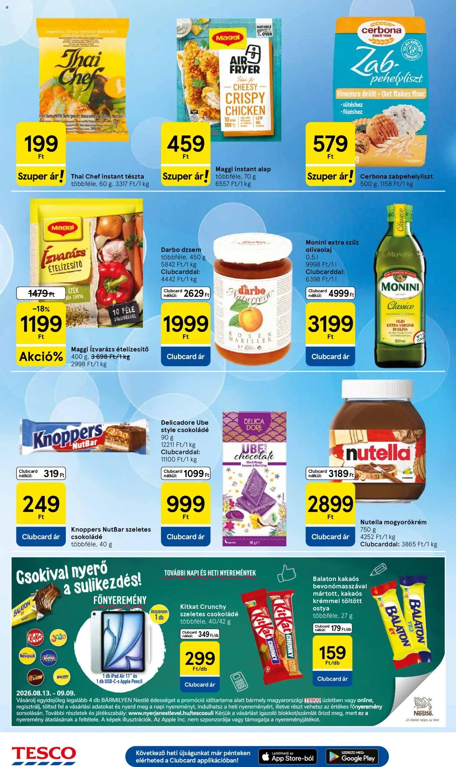 Tesco újság 2026.08.13. Tesco aktuális akciós újság