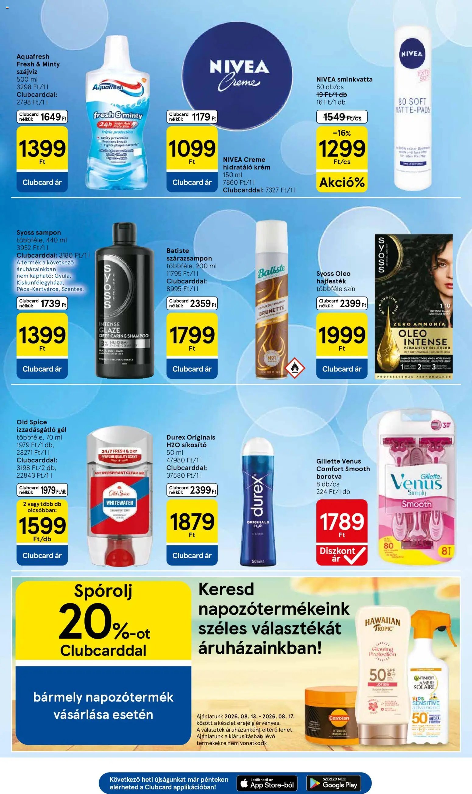 Tesco újság 2026.08.13. Tesco aktuális akciós újság