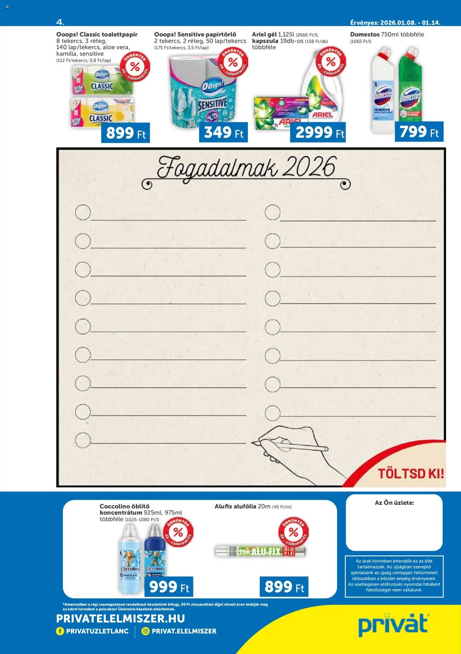 PRIVÁT újság 2026.01.08. Déli vármegyék (2026-01-08 - 2026-01-14)