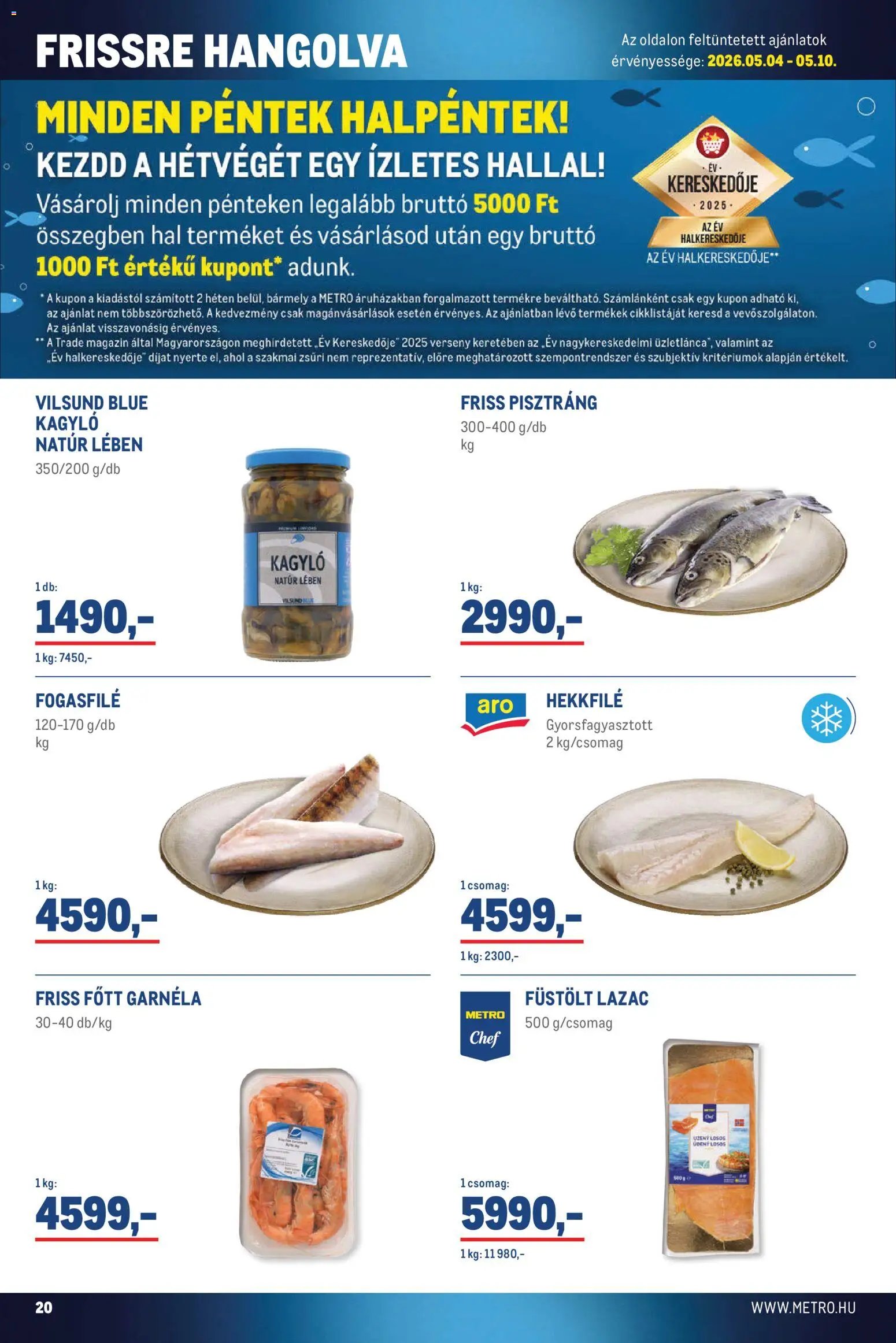 Metro újság 2026.05.02. Metro Élelmiszer és Szezonális katalógus 2026/05 (2026-05-02 - 2026-05-31)