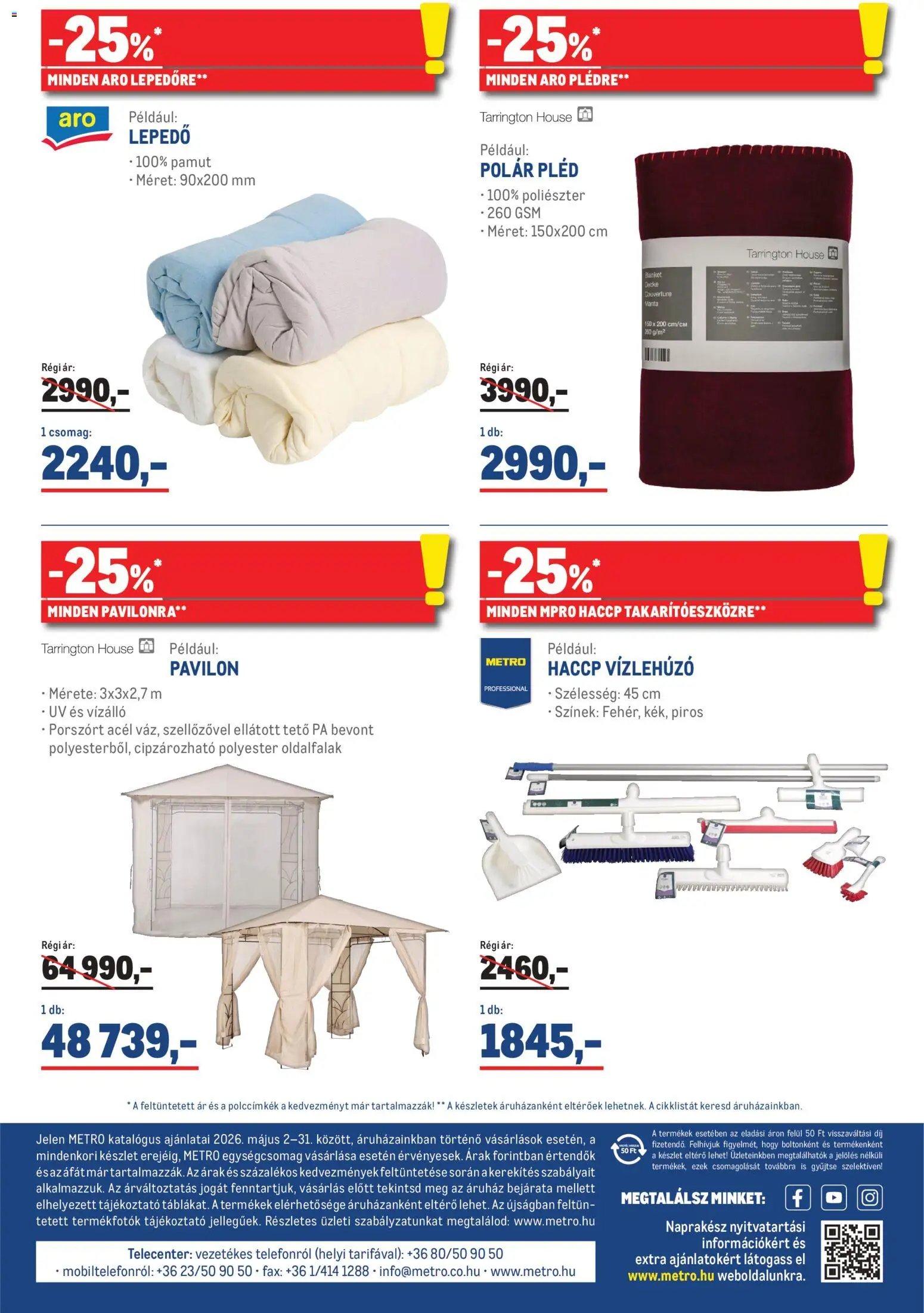 Metro újság 2026.05.02. Metro Élelmiszer és Szezonális katalógus 2026/05 (2026-05-02 - 2026-05-31)