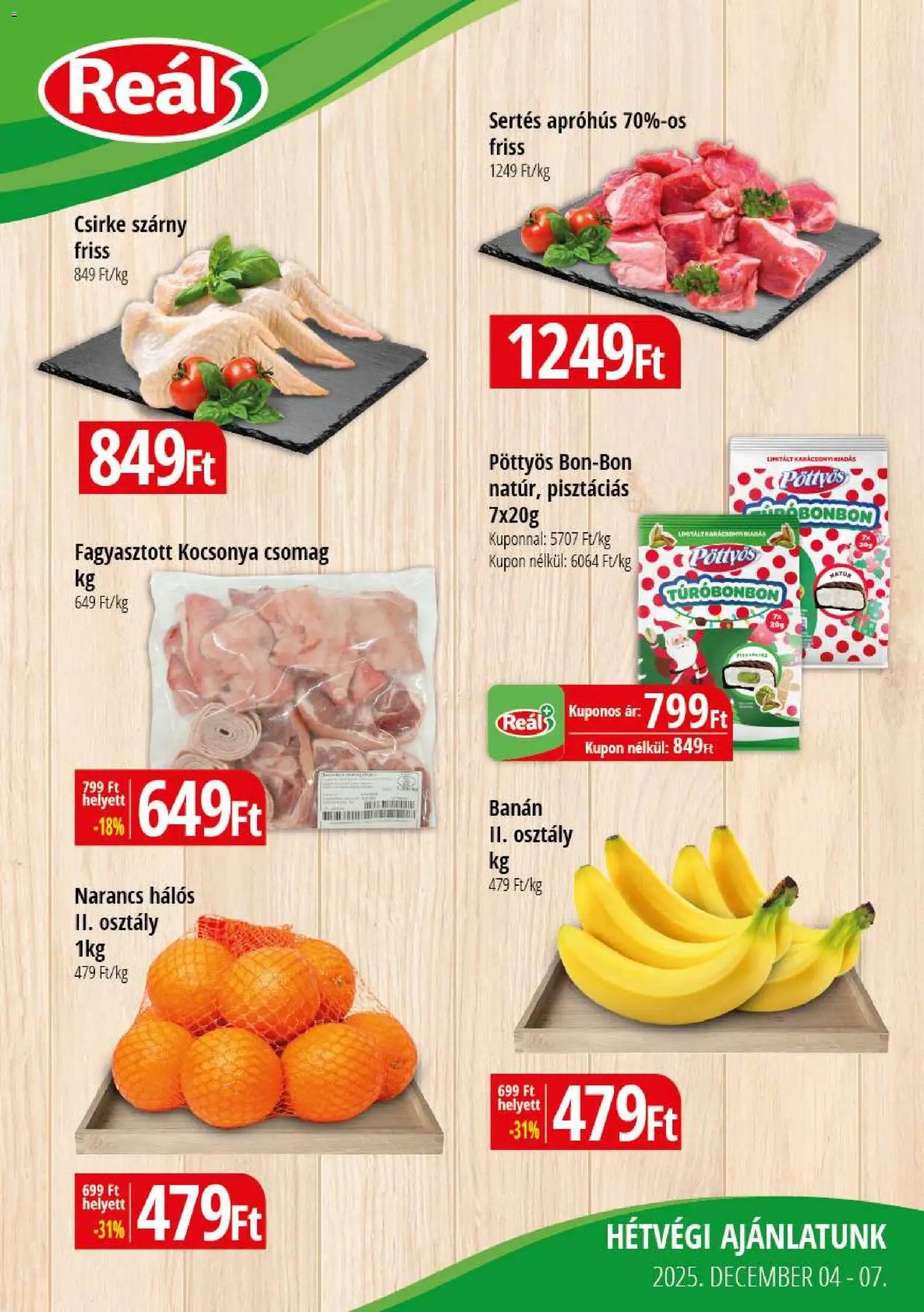 Reál újság 2025.12.04. Bevásárló hétvége - Kelet Magyarország (2025-12-04 - 2025-12-07)