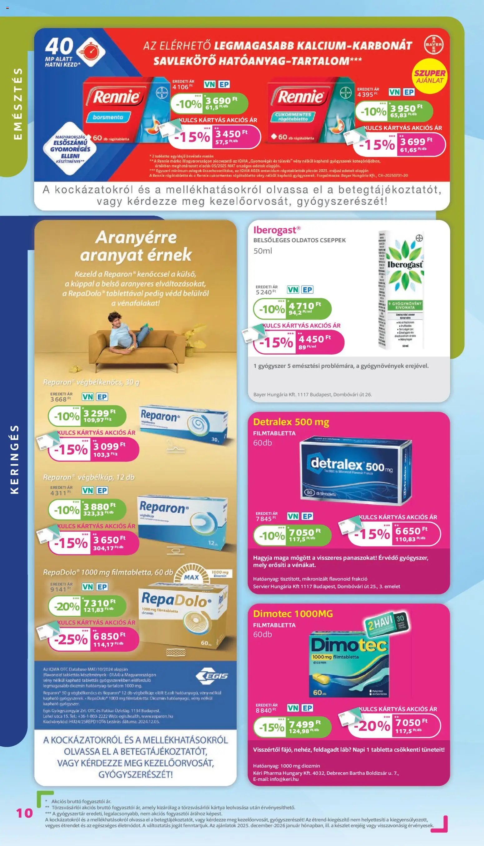 Kulcs Patika újság 2025.12.01. Akciós újság Kulcs Patika (2025-12-01 - 2025-12-31)