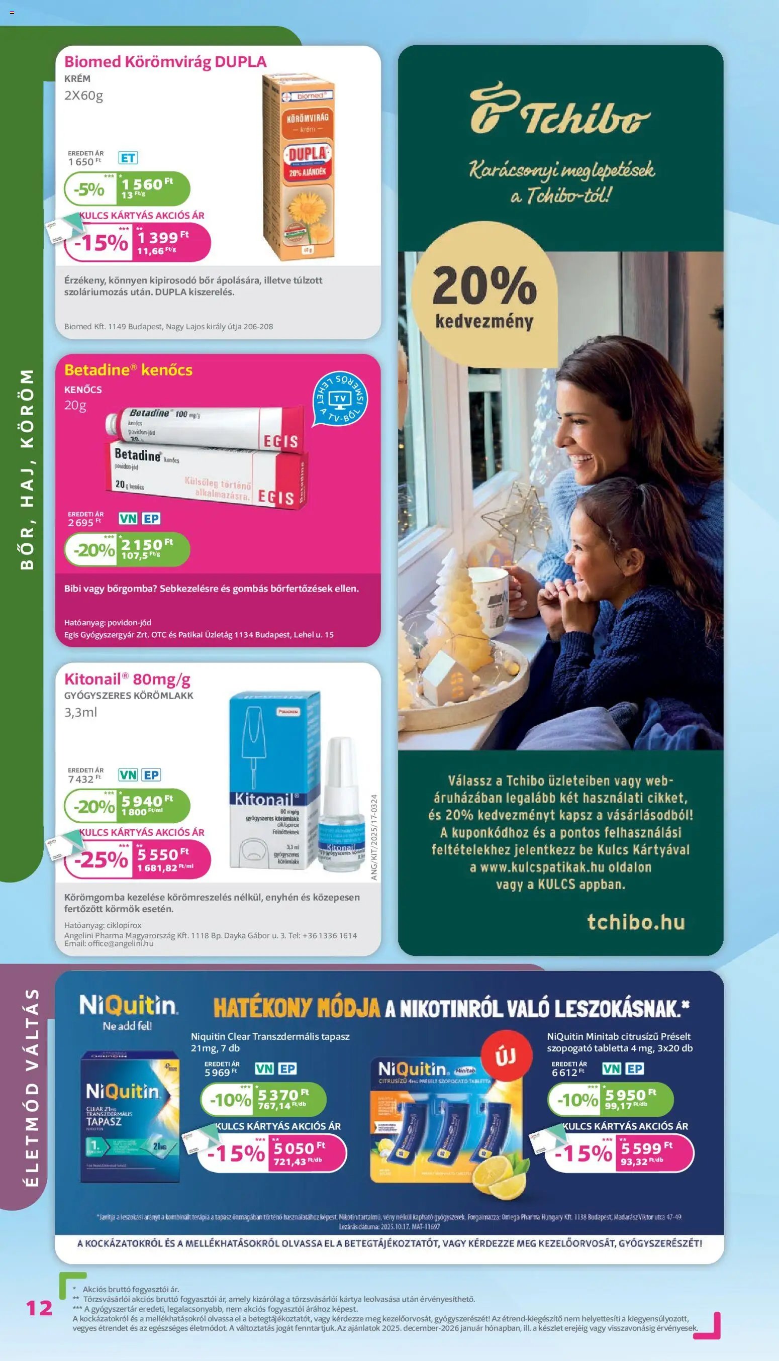 Kulcs Patika újság 2025.12.01. Akciós újság Kulcs Patika (2025-12-01 - 2025-12-31)