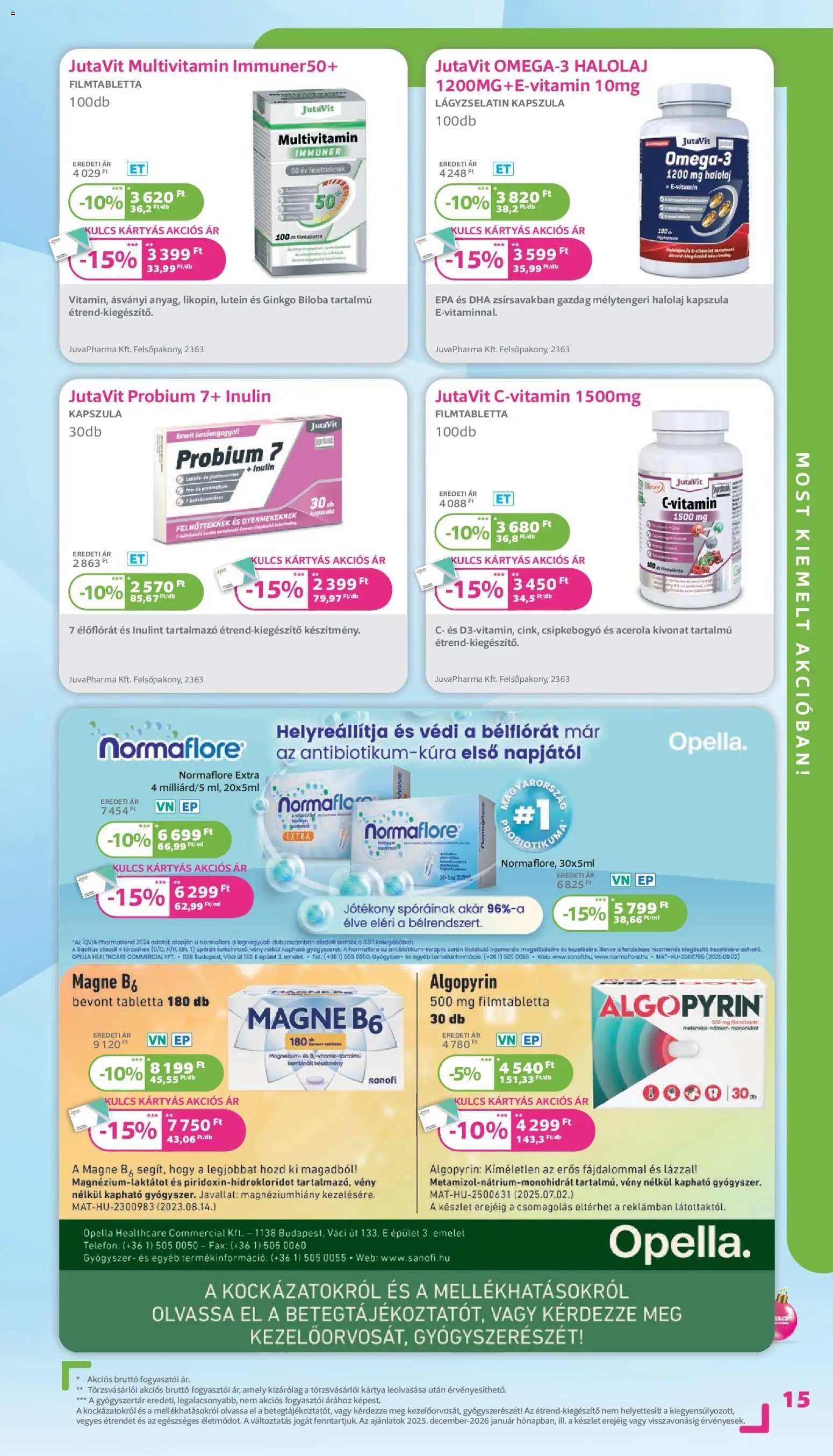 Kulcs Patika újság 2025.12.01. Akciós újság Kulcs Patika (2025-12-01 - 2025-12-31)