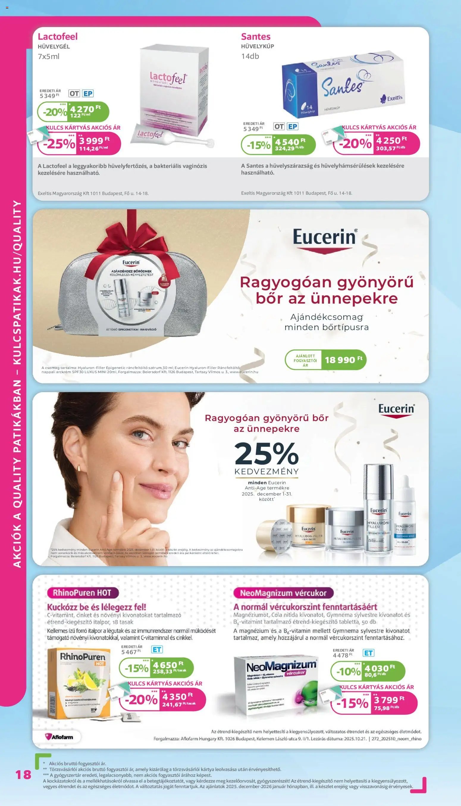 Kulcs Patika újság 2025.12.01. Akciós újság Kulcs Patika (2025-12-01 - 2025-12-31)