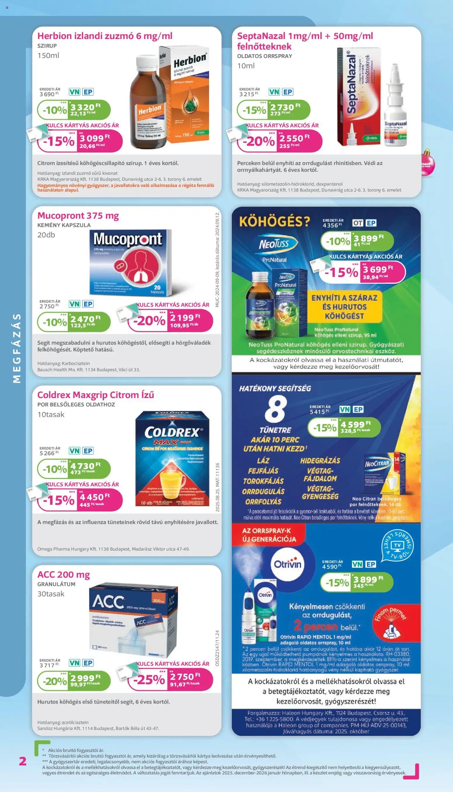 Kulcs Patika újság 2025.12.01. Akciós újság Kulcs Patika (2025-12-01 - 2025-12-31)