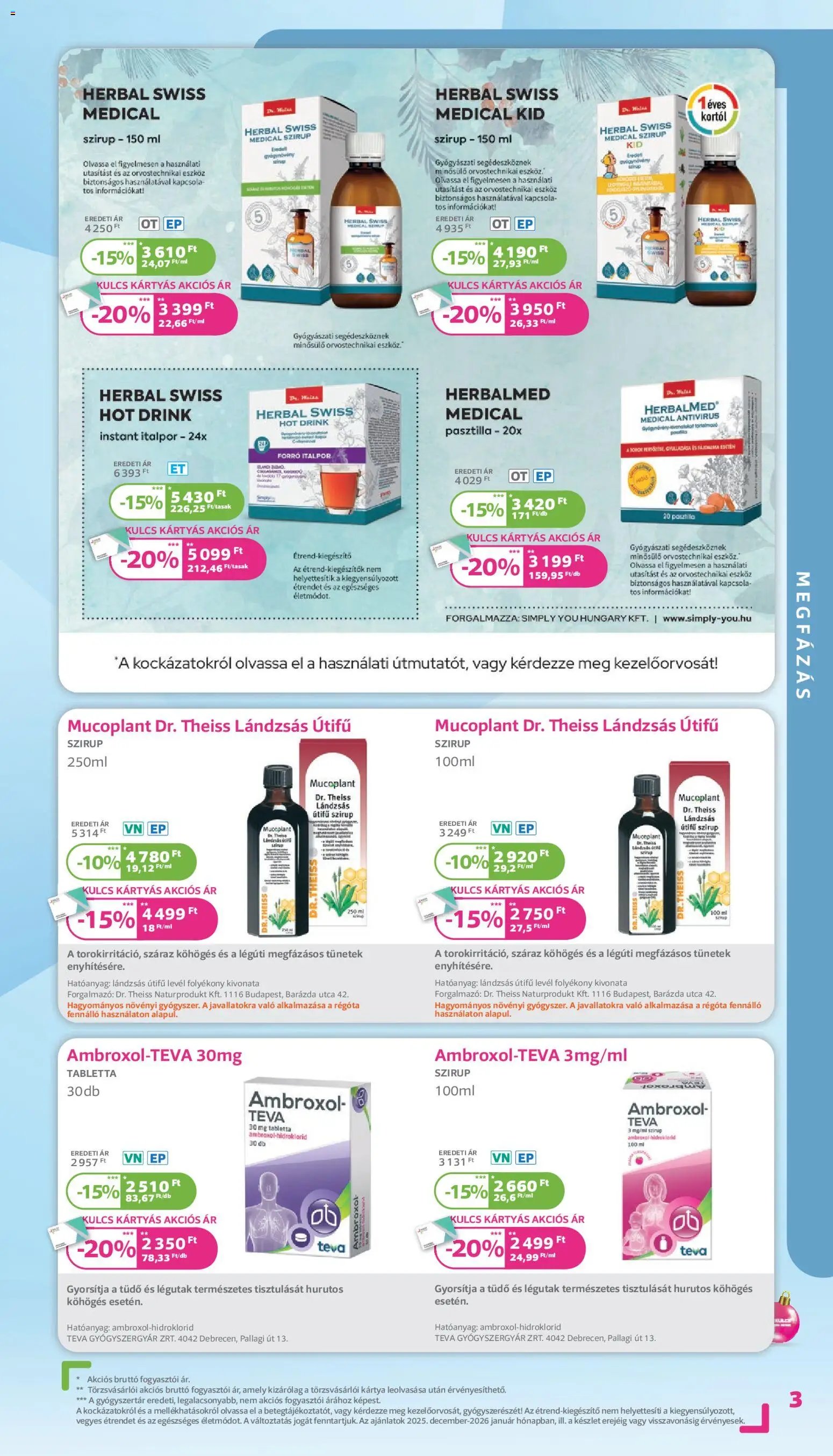 Kulcs Patika újság 2025.12.01. Akciós újság Kulcs Patika (2025-12-01 - 2025-12-31)