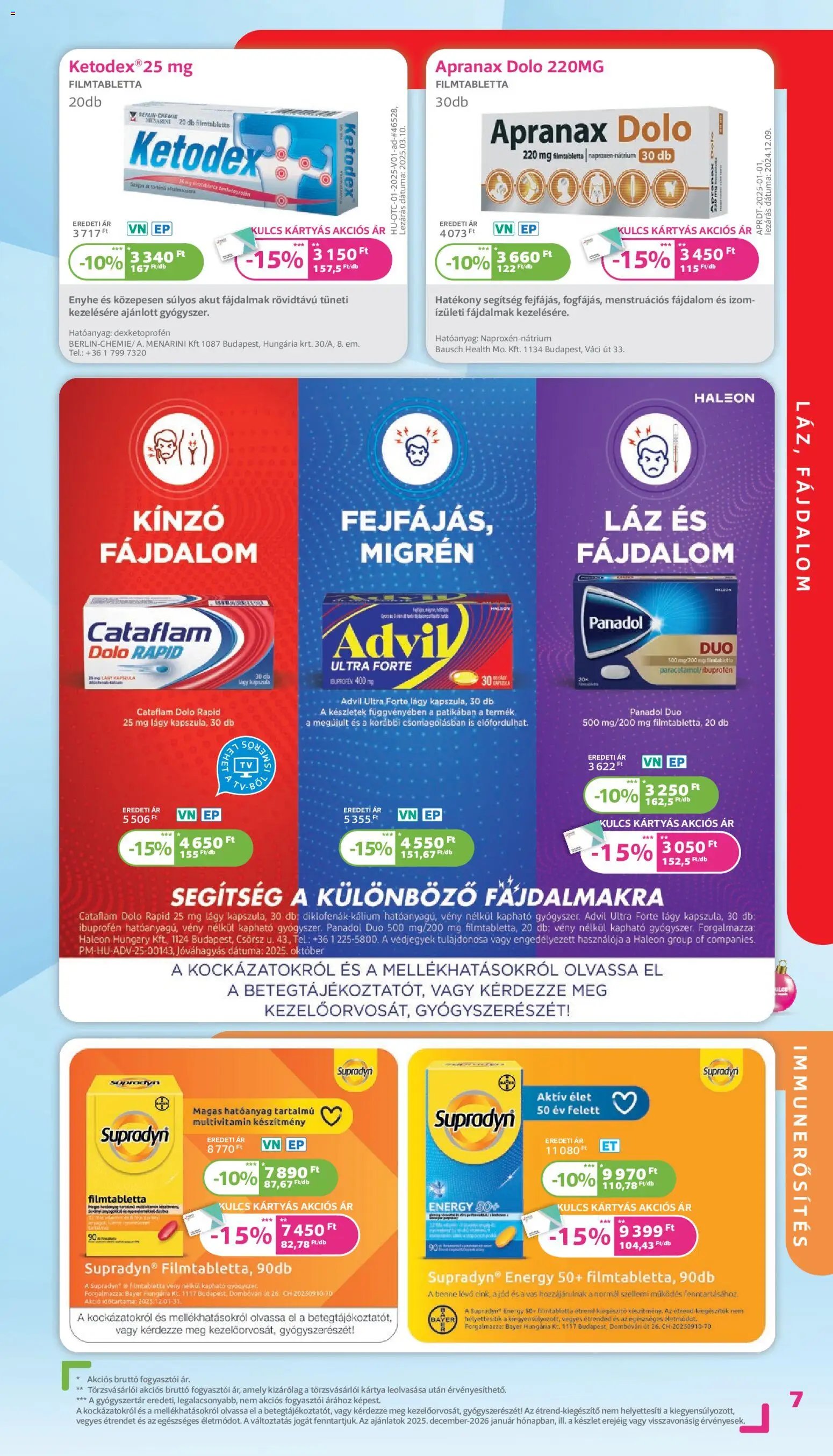 Kulcs Patika újság 2025.12.01. Akciós újság Kulcs Patika (2025-12-01 - 2025-12-31)