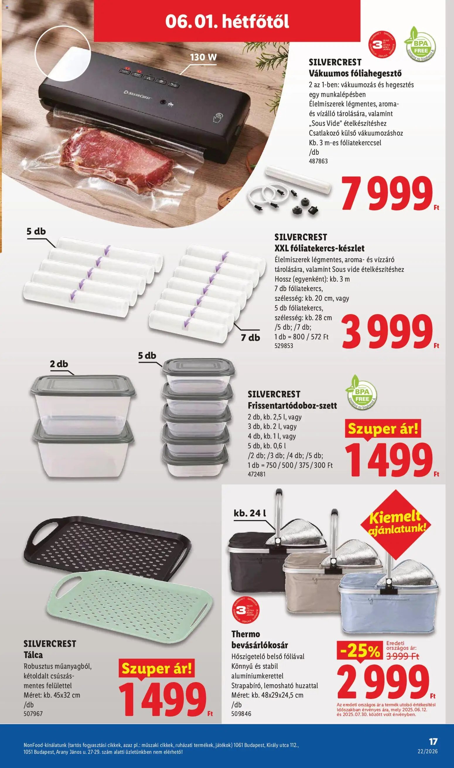 Lidl újság 2026.05.28. Lidl Nonfood kínálatunk (2026-05-28 - 2026-06-03)