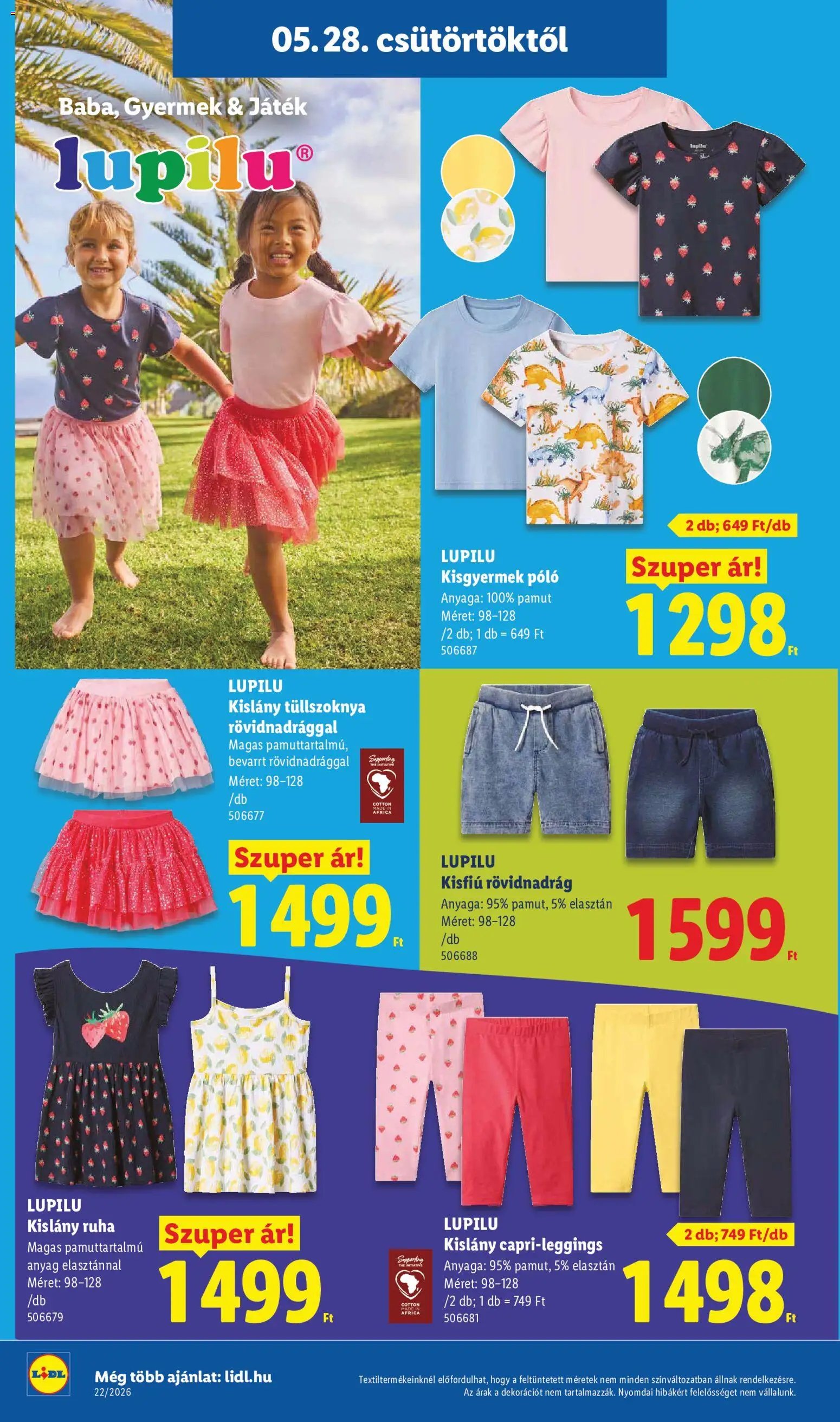 Lidl újság 2026.05.28. Lidl Nonfood kínálatunk (2026-05-28 - 2026-06-03)
