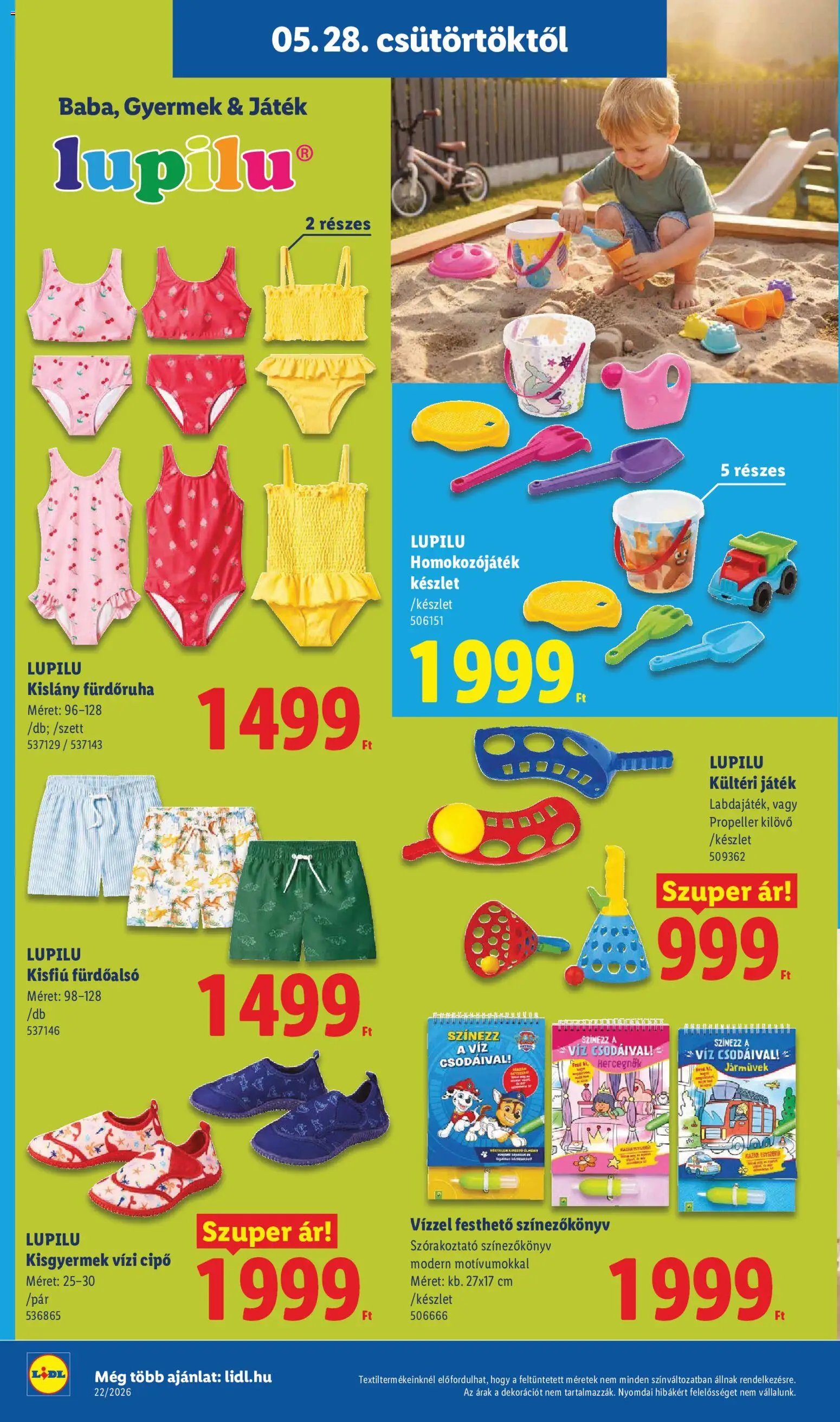 Lidl újság 2026.05.28. Lidl Nonfood kínálatunk (2026-05-28 - 2026-06-03)
