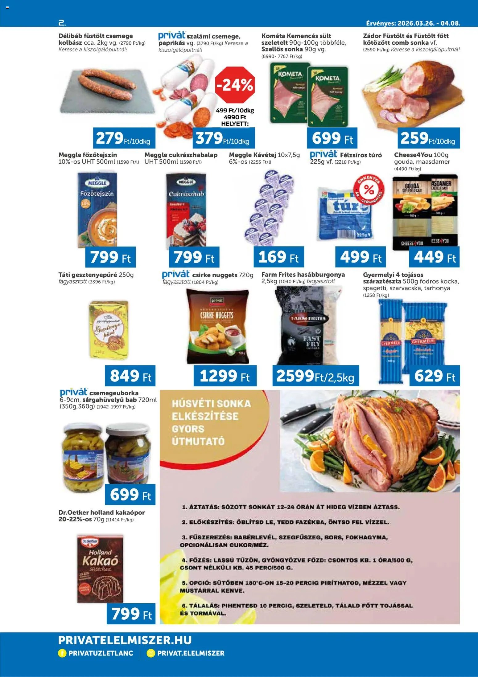 PRIVÁT újság 2026.03.26. PRIVÁT akciós újság (2026-03-26 - 2026-04-08)