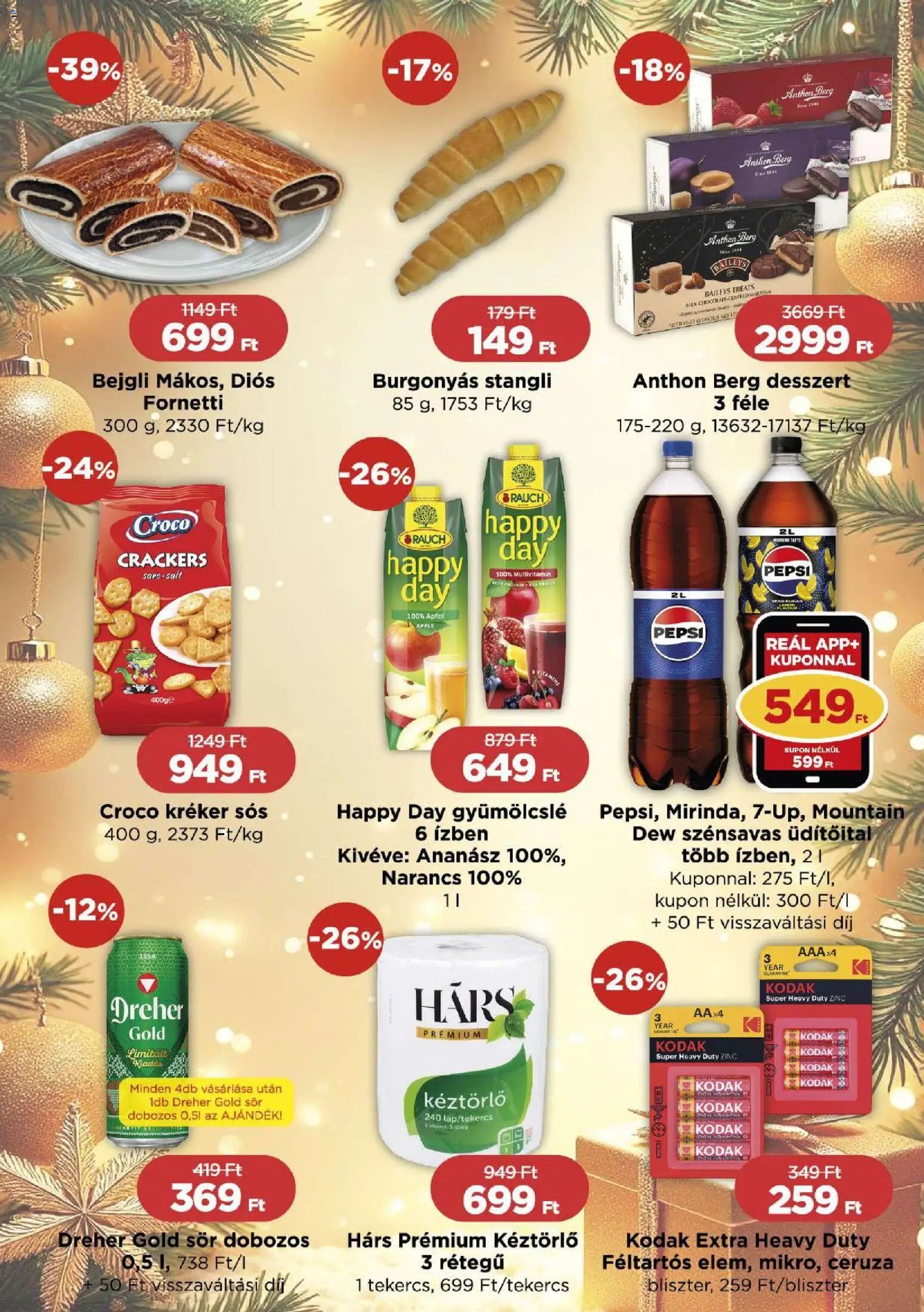 Reál újság 2025.12.18. Bevásárló hétvége - Pest megye (2025-12-18 - 2025-12-28)