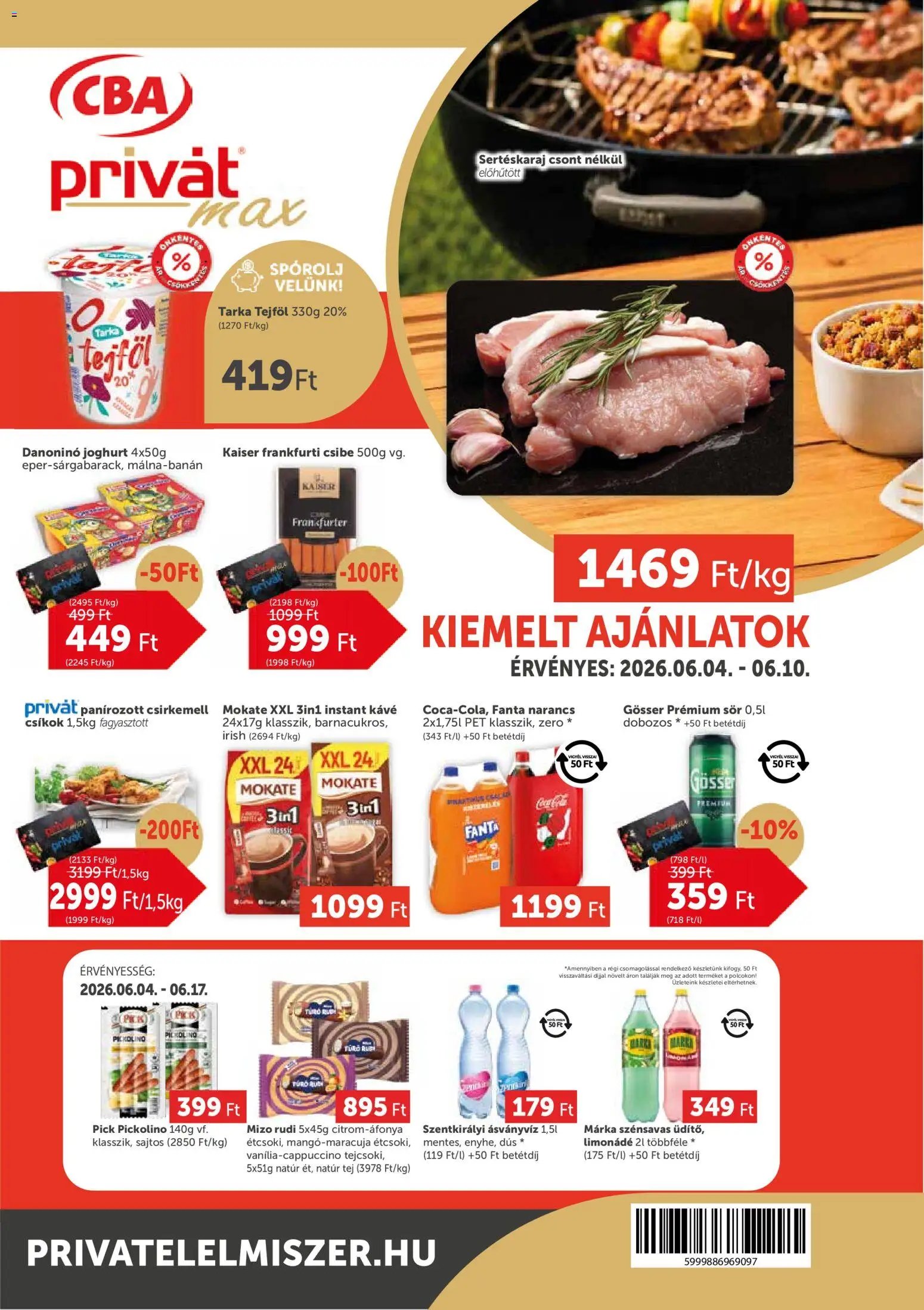 PRIVÁT újság 2026.06.04. PRIVÁT Aktuális szórólap MAX