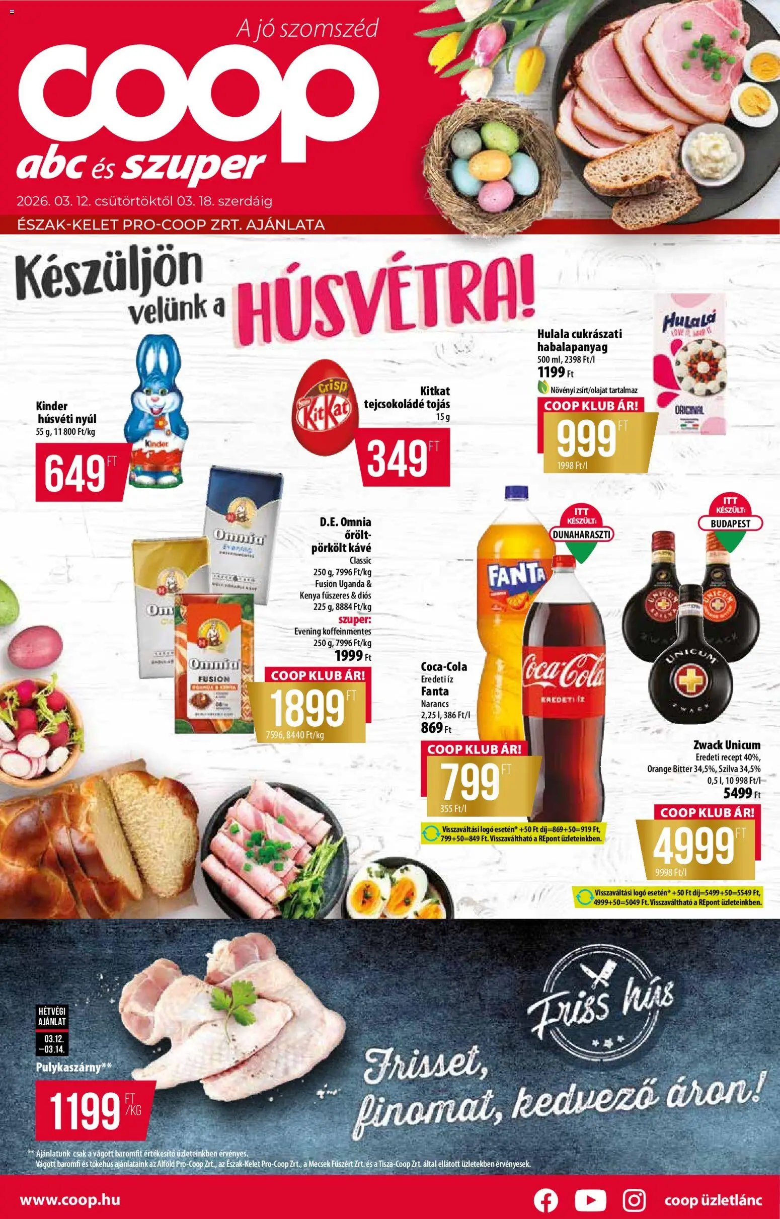 COOP újság 2026.03.12. COOP - Újság Észak Kelet Pro-Coop Zrt (2026-03-12 - 2026-03-18)