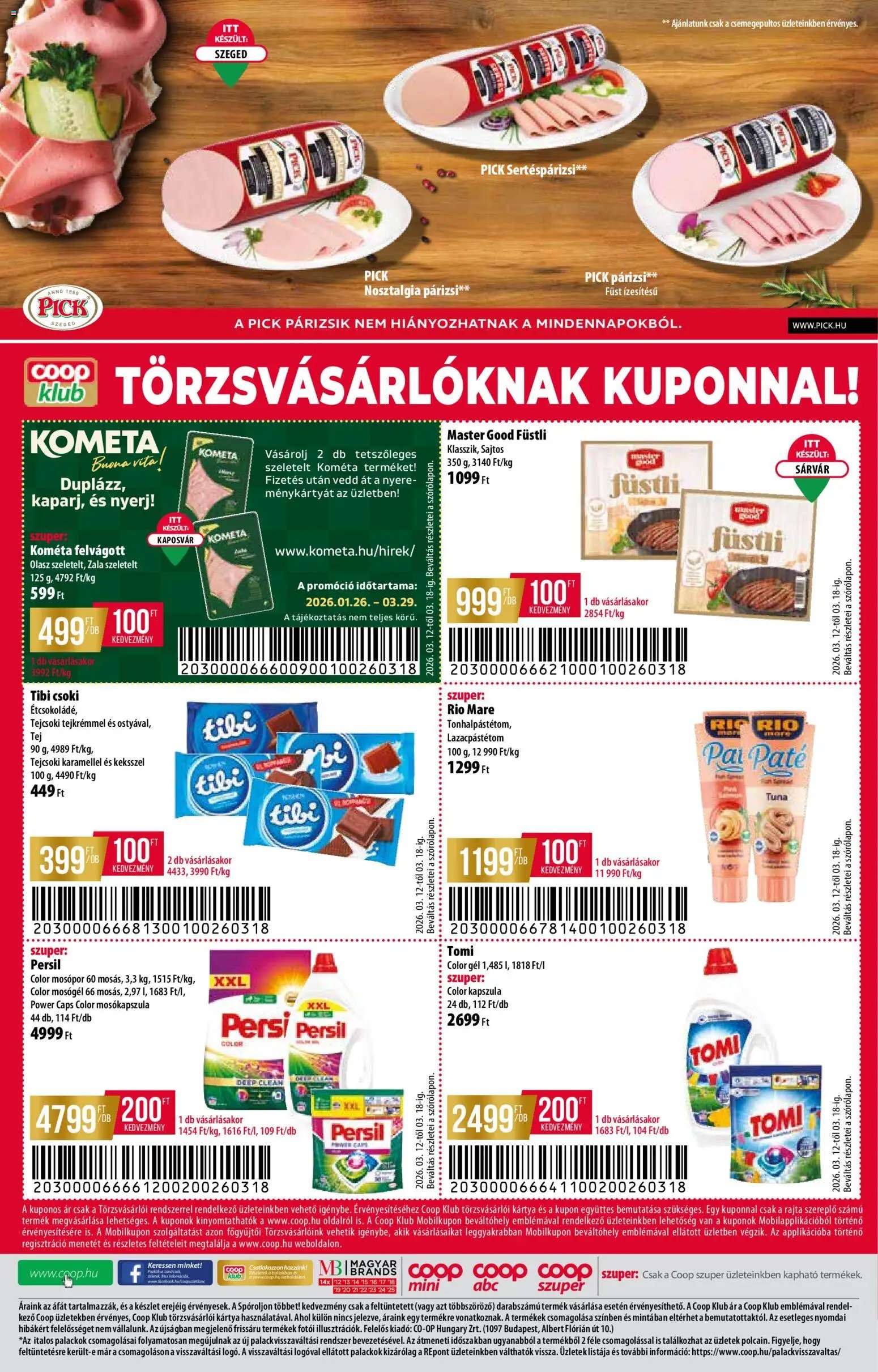 COOP újság 2026.03.12. COOP - Újság Észak Kelet Pro-Coop Zrt (2026-03-12 - 2026-03-18)