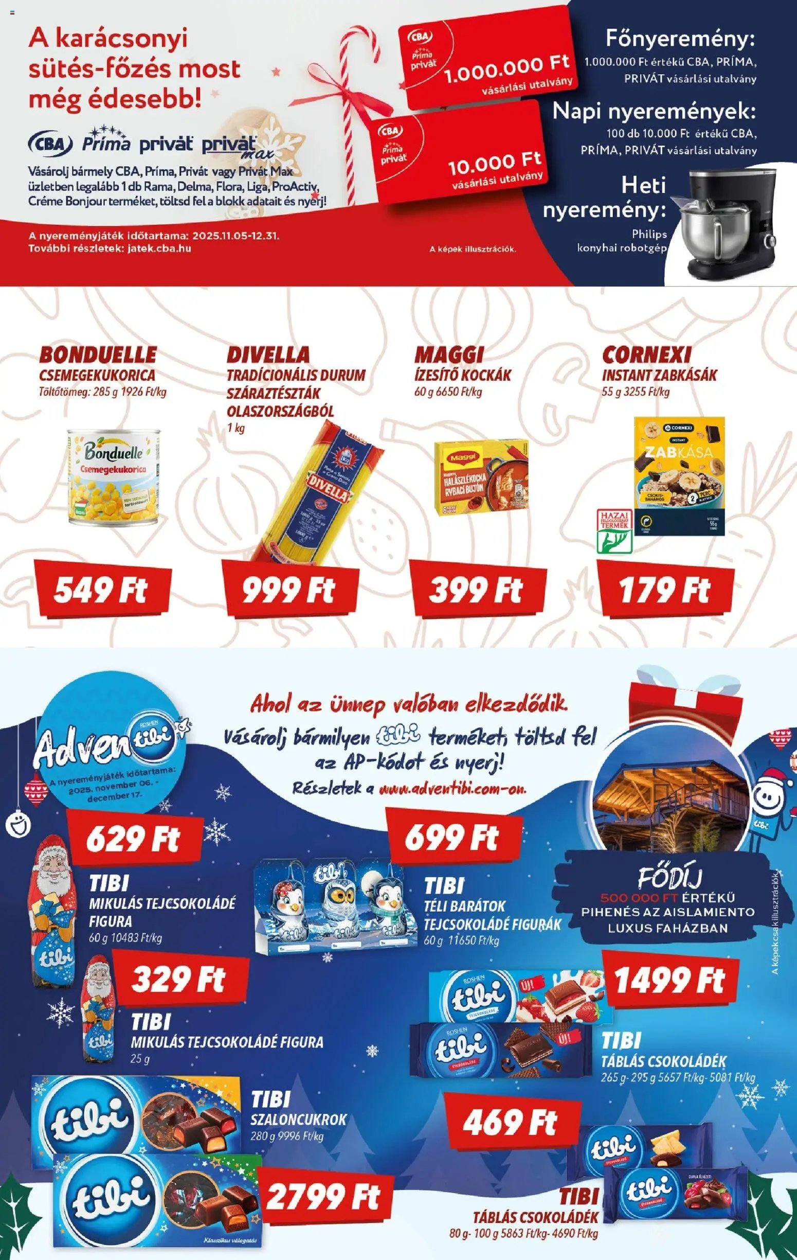 CBA újság 2025.11.20. Akciós újság CBA (2025-11-20 - 2025-11-26)