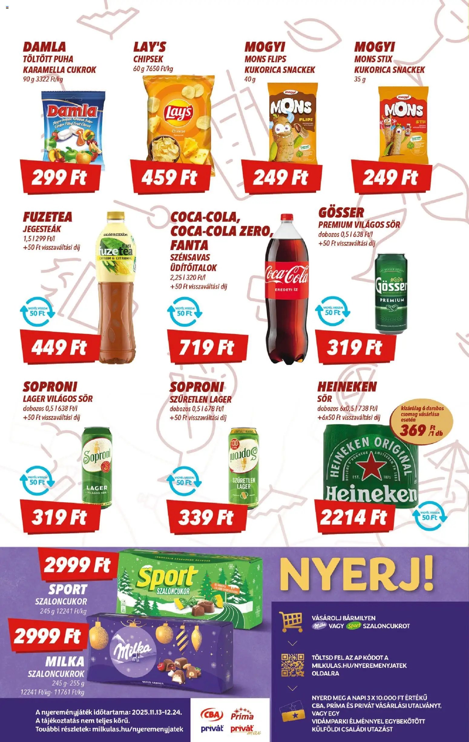 CBA újság 2025.11.20. Akciós újság CBA (2025-11-20 - 2025-11-26)