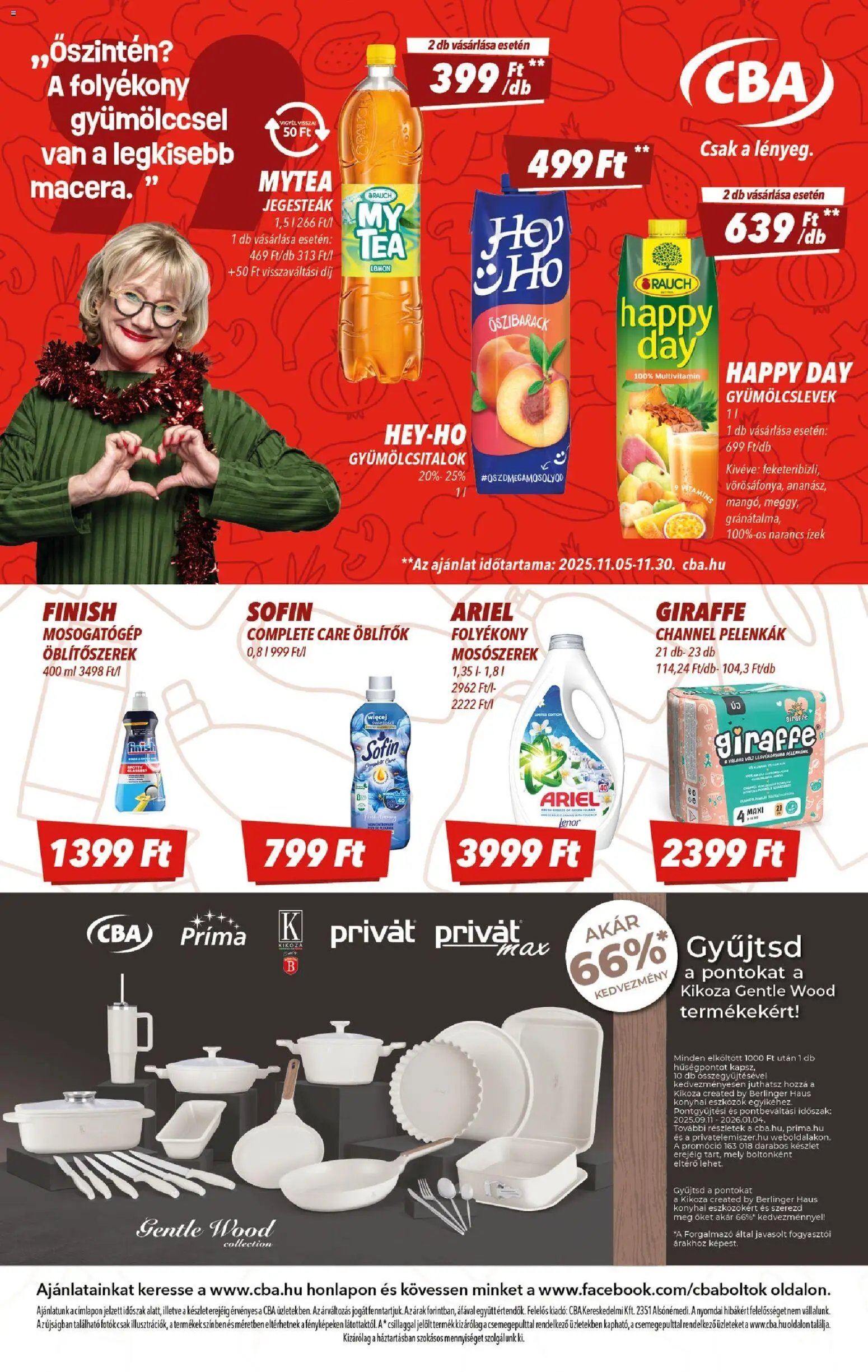 CBA újság 2025.11.20. Akciós újság CBA (2025-11-20 - 2025-11-26)