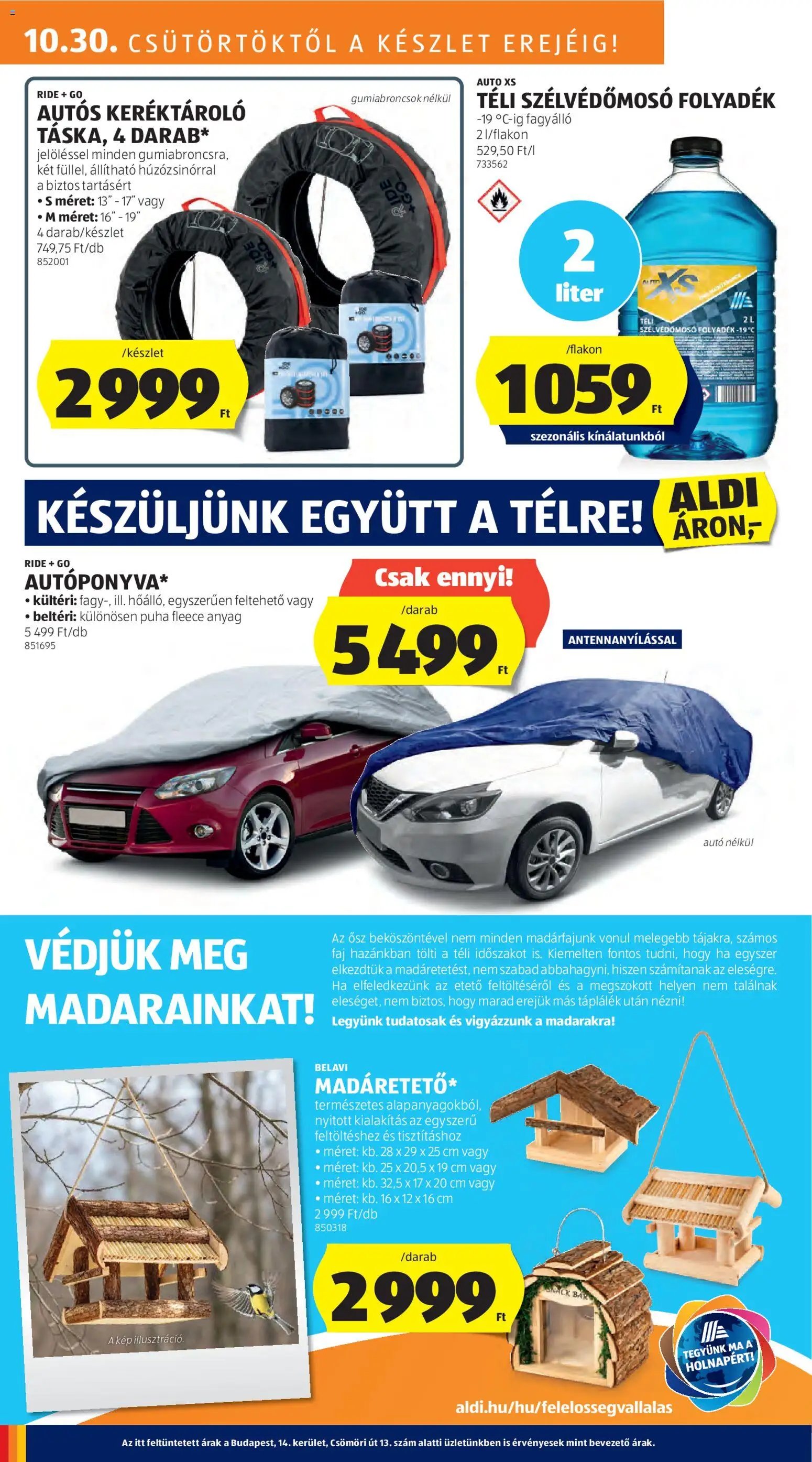 Aldi újság 2025.10.30. Középső sor termékei (2025-10-30 - 2025-11-05)