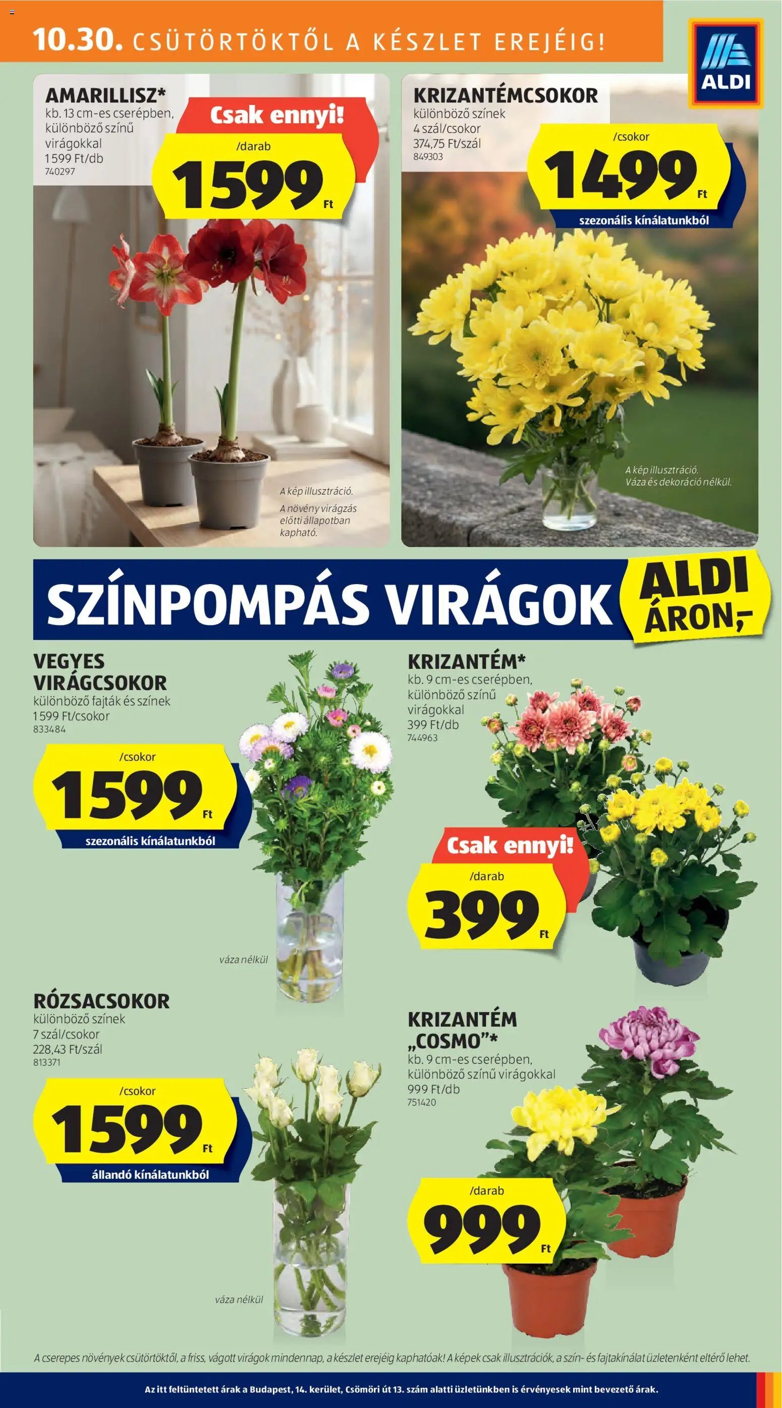 Aldi újság 2025.10.30. Középső sor termékei (2025-10-30 - 2025-11-05)