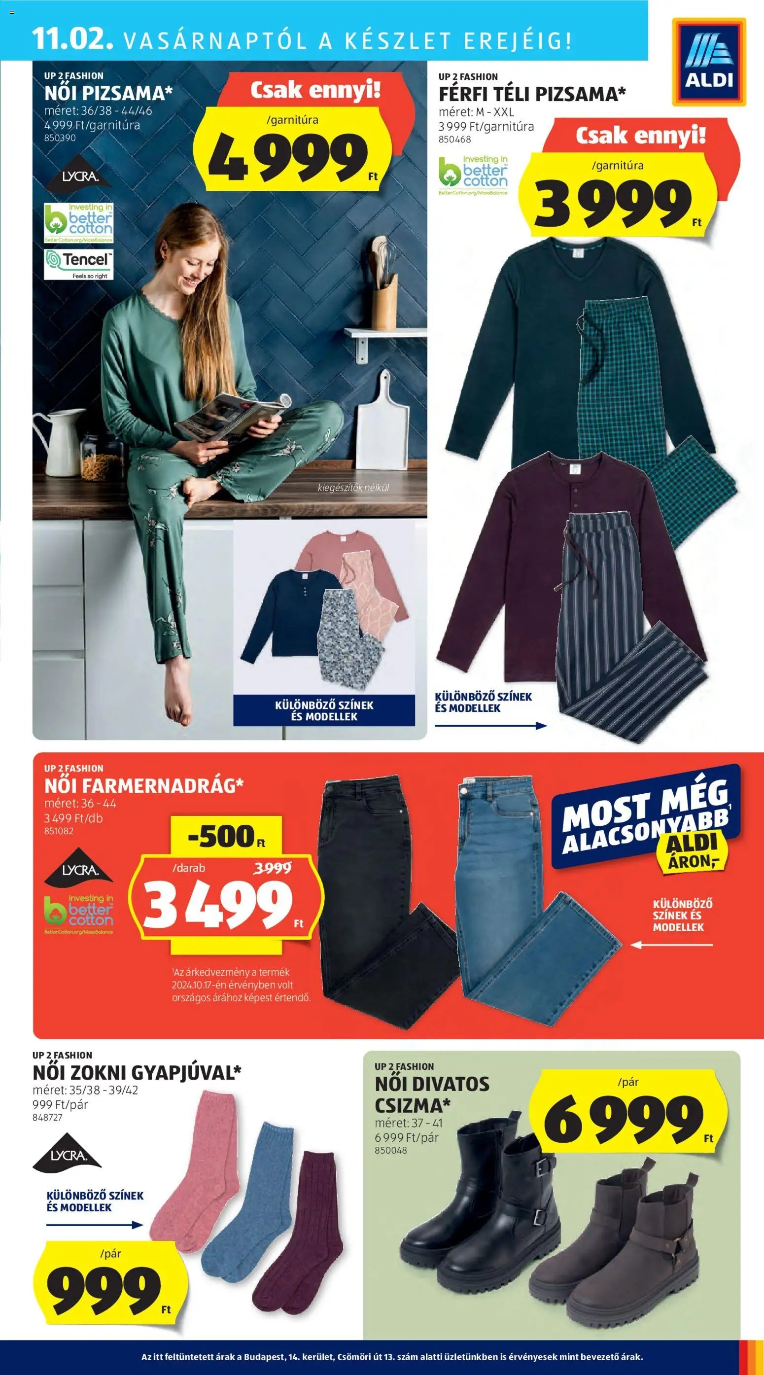 Aldi újság 2025.10.30. Középső sor termékei (2025-10-30 - 2025-11-05)
