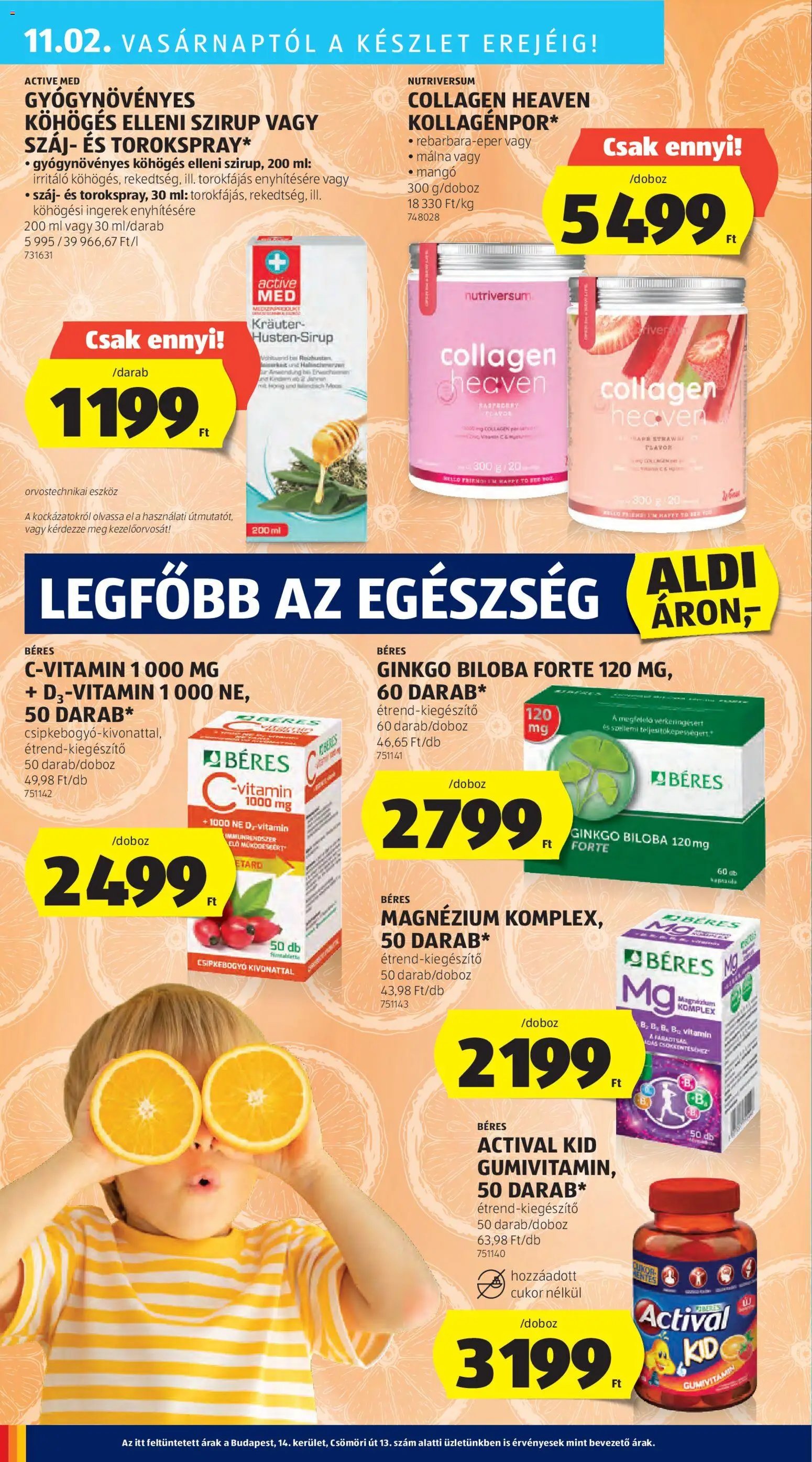 Aldi újság 2025.10.30. Középső sor termékei (2025-10-30 - 2025-11-05)